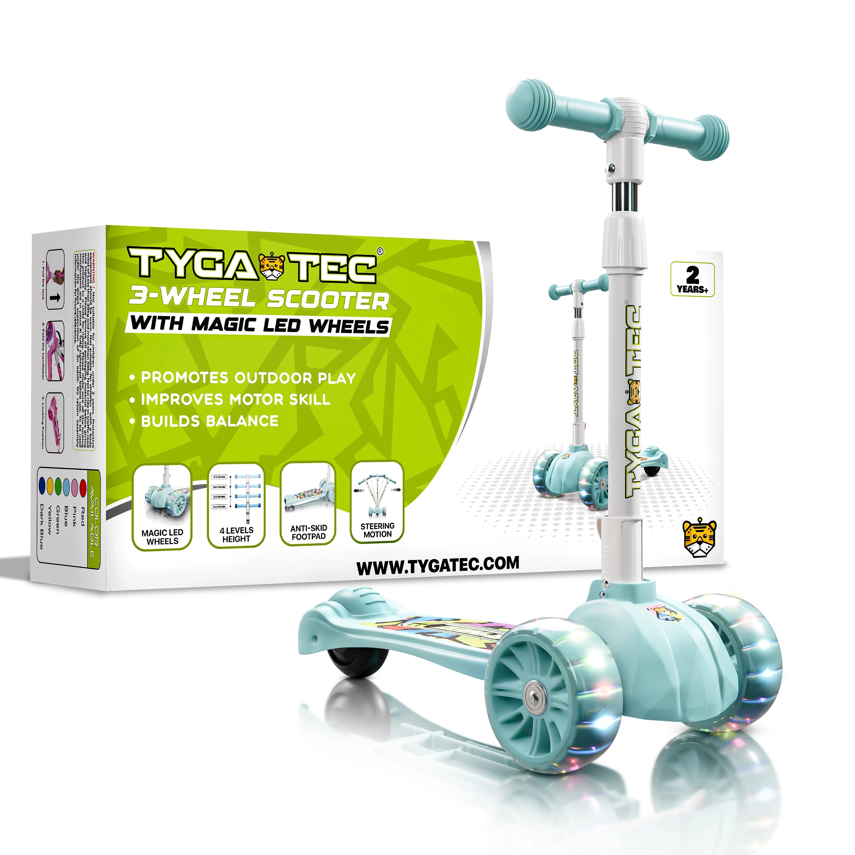 Tygatec Zoomer 3 Wheel ( Color blue )