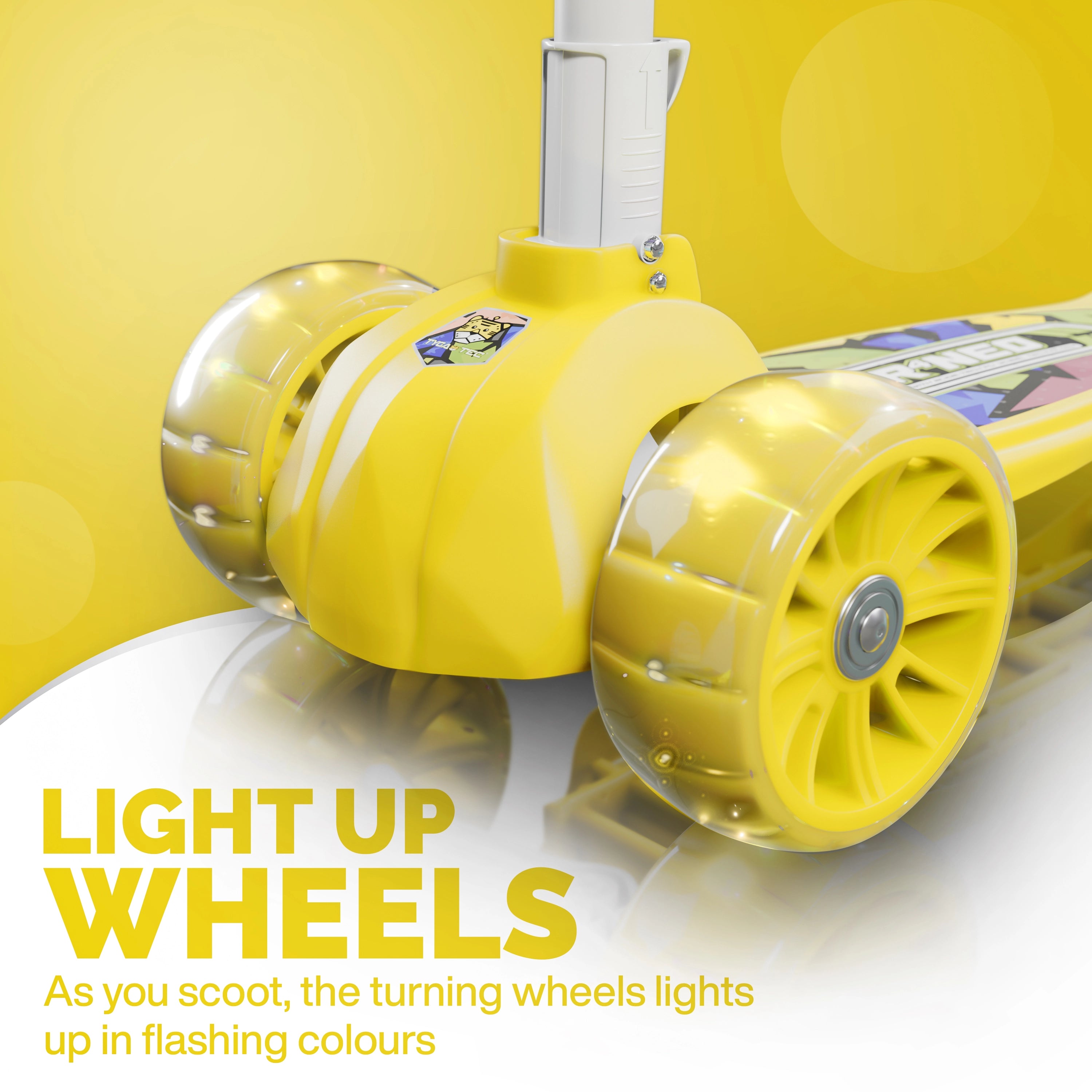 Tygatec Zoomer 3 wheel ( Color Yellow )