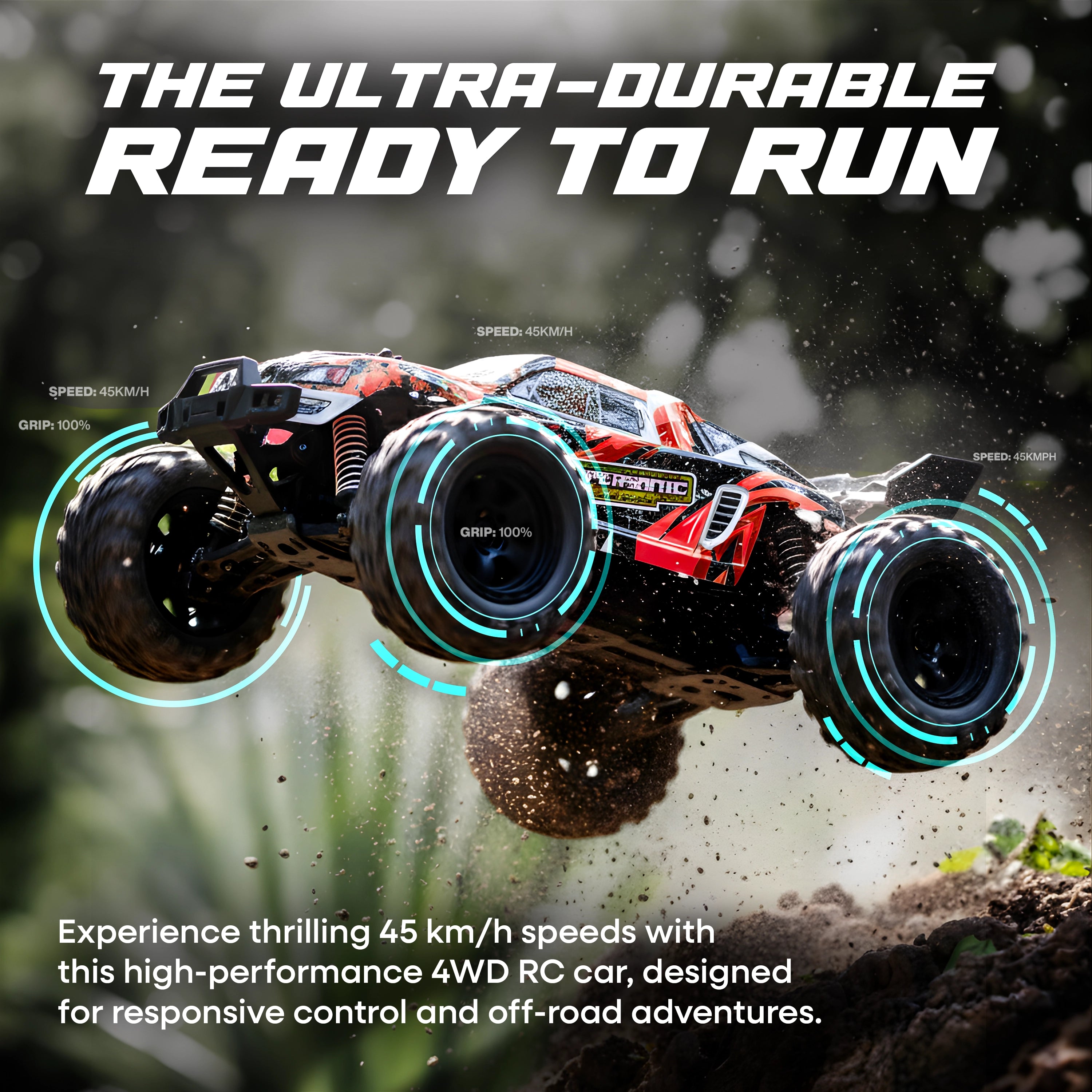 ( PRE-BOOK)- Tygatec Supersonic High Speed Remote Control (Rc) Car | Hobby Grade Stunt Car (Color Red)