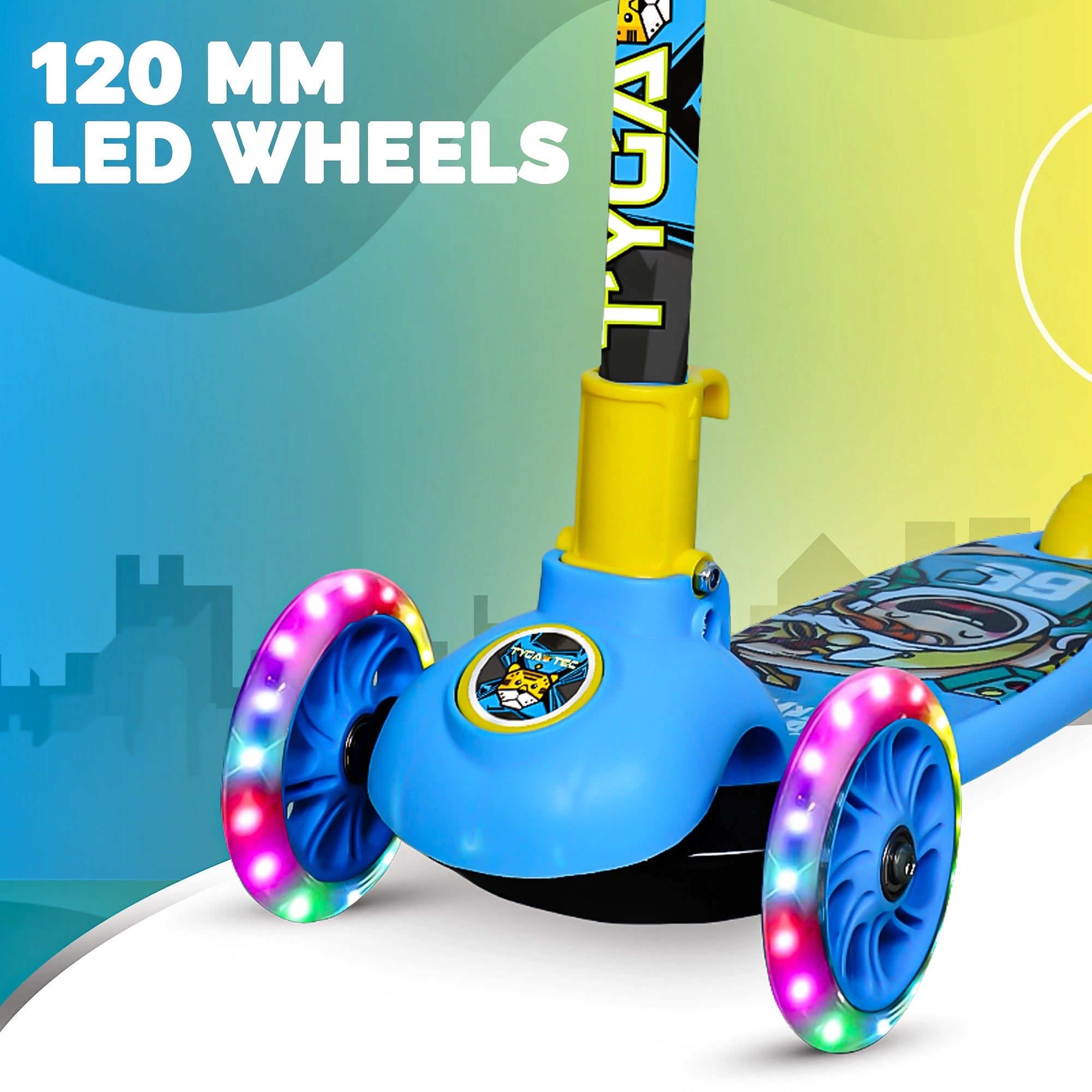 Tygatec 3 wheel ( Color Blue )