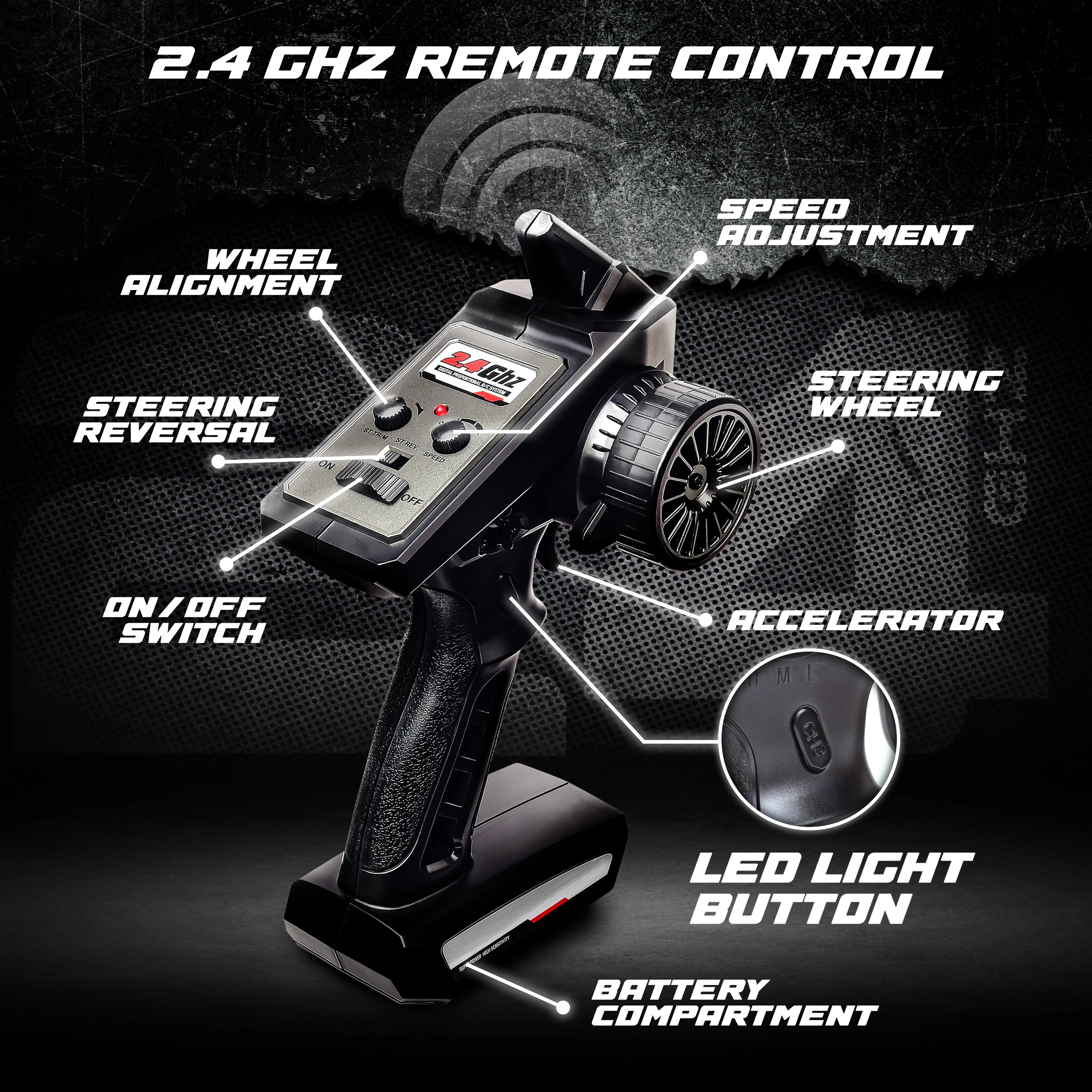 ( PRE-BOOK)- Tygatec Supersonic High Speed Hobby Grade Remote Control (Rc) Car | Stunt Car (Color Green)