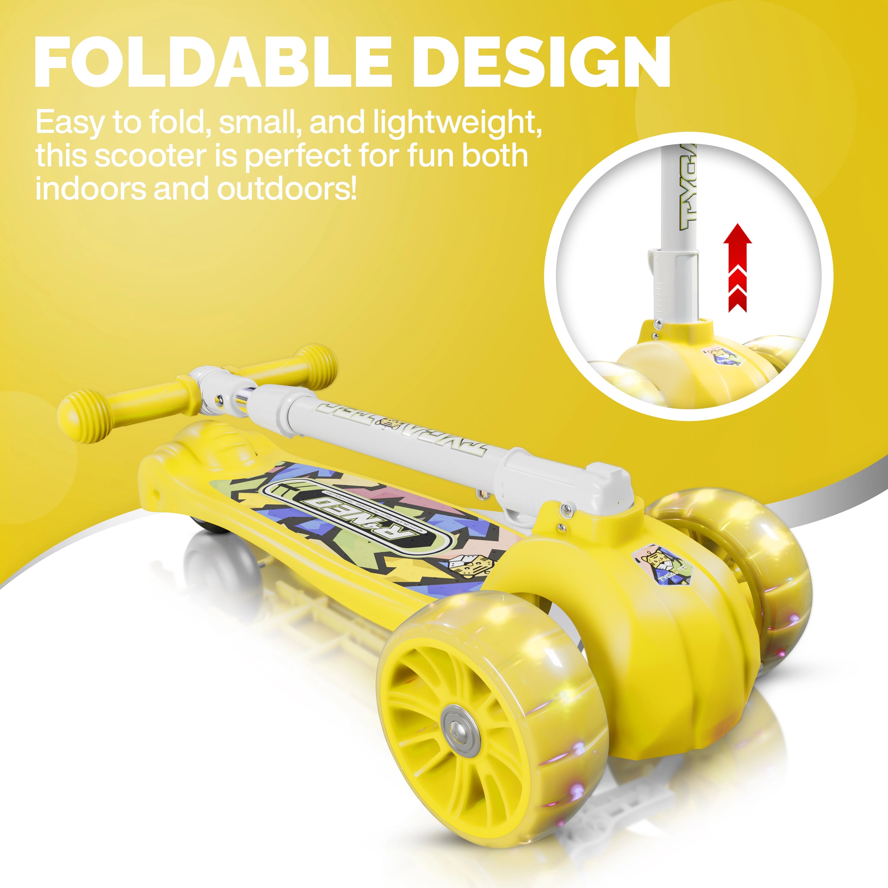 Tygatec Zoomer 3 wheel ( Color Yellow )