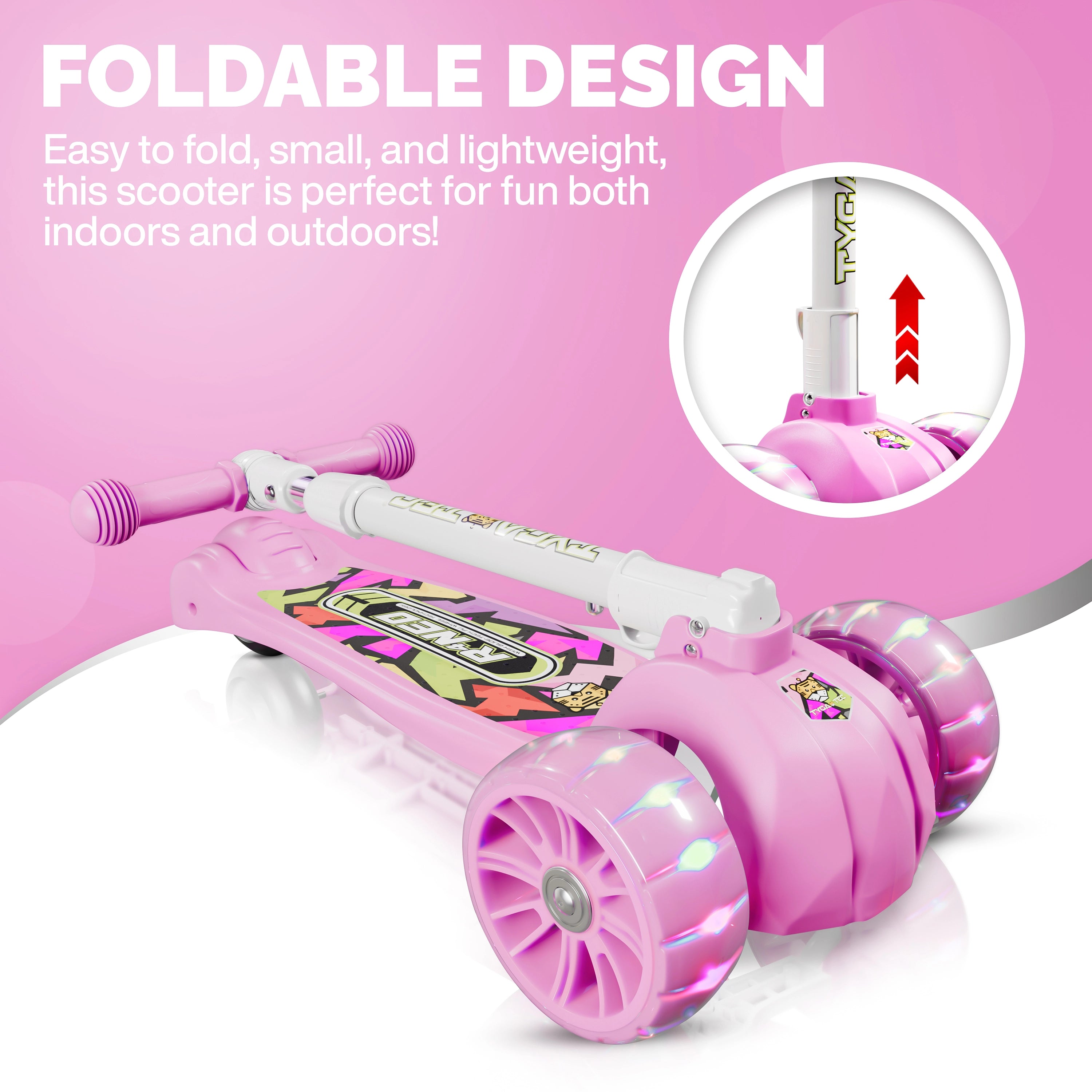 Tygatec Zoomer 3 wheel ( Color Pink )