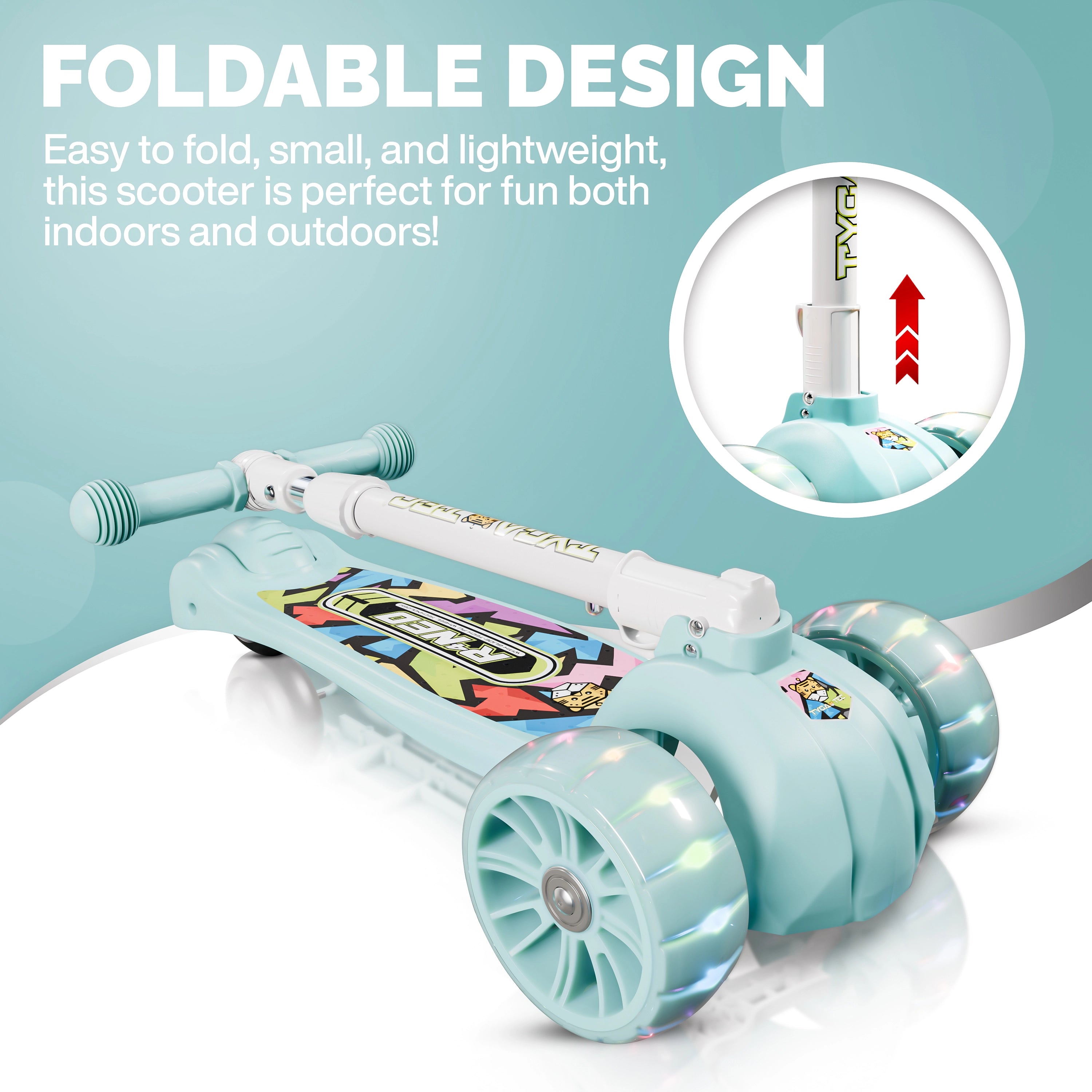 Tygatec Zoomer 3 Wheel ( Color blue )
