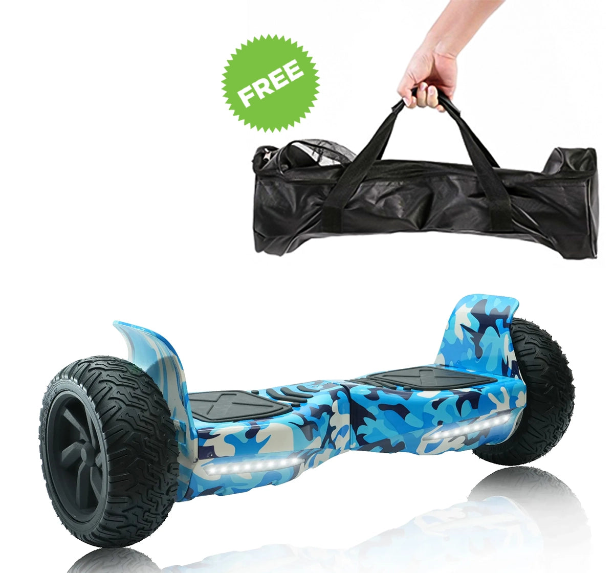 TYGATEC T6 Plus Off-Road SUV Hoverboard (APP CONNECTIVITY - Blue Military Color)