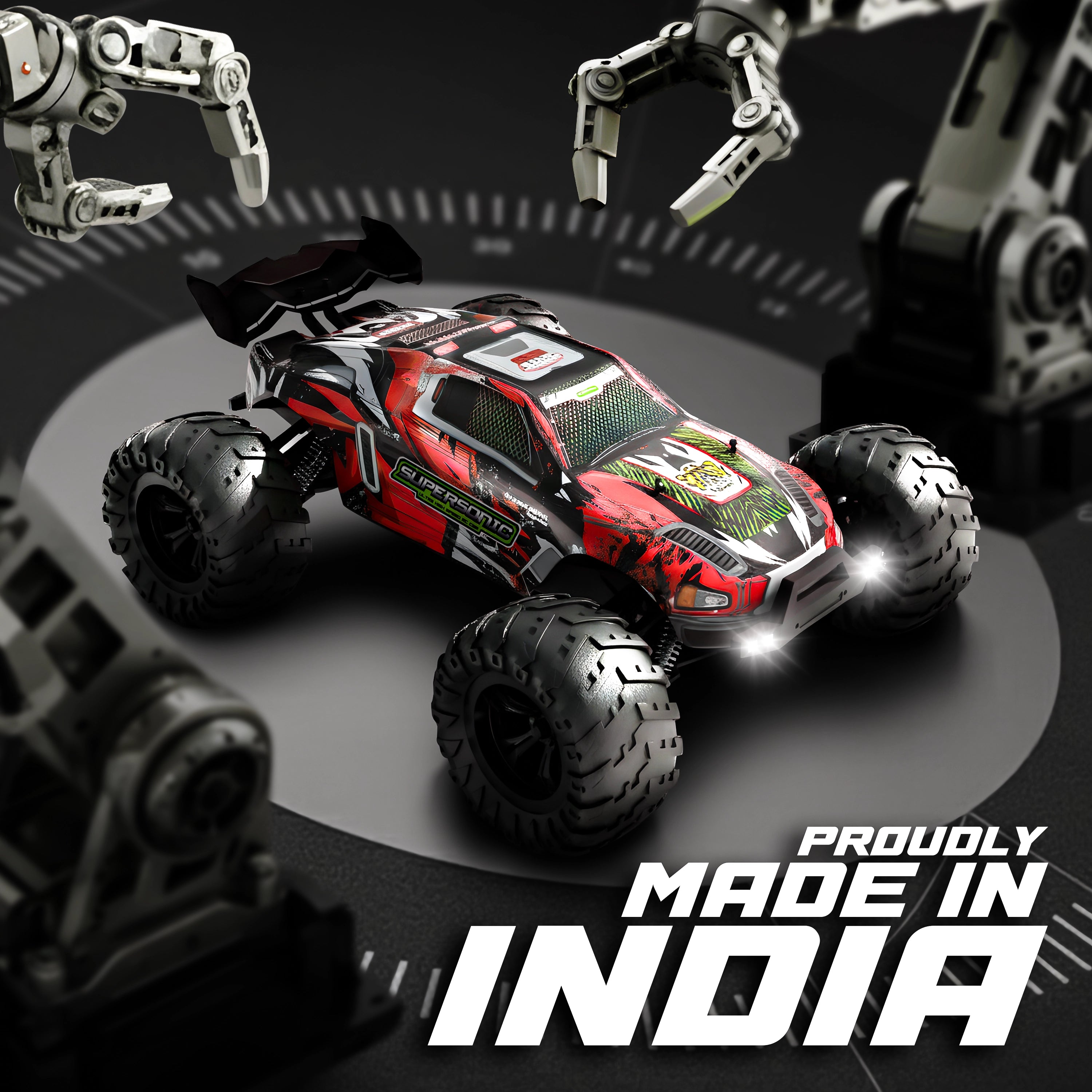 Tygatec Supersonic High Speed Remote Control (Rc) Car | Hobby Grade Stunt Car (Color Red)