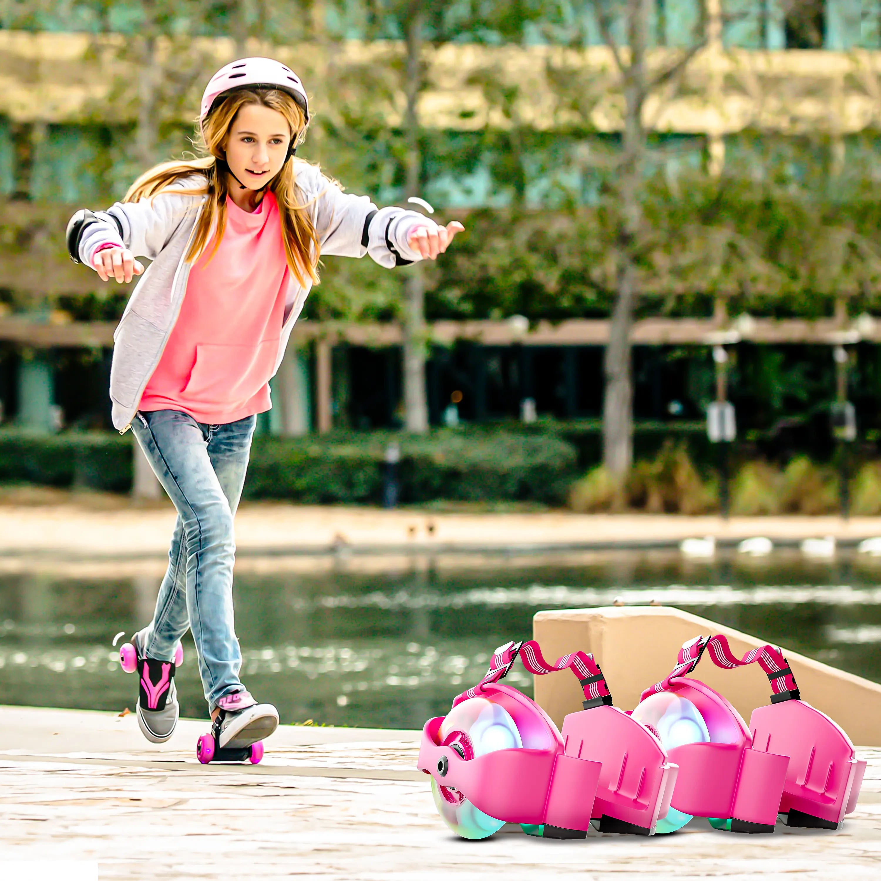 Flashing Wheel ( color Pink )