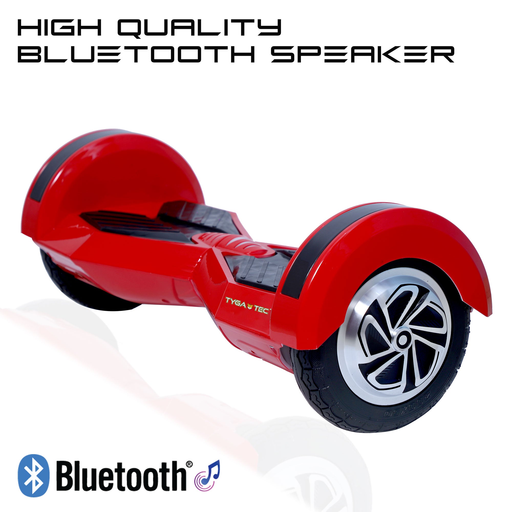 TYGATEC T5 - Powered Up Auto Balancing Hoverboard (Color Red)