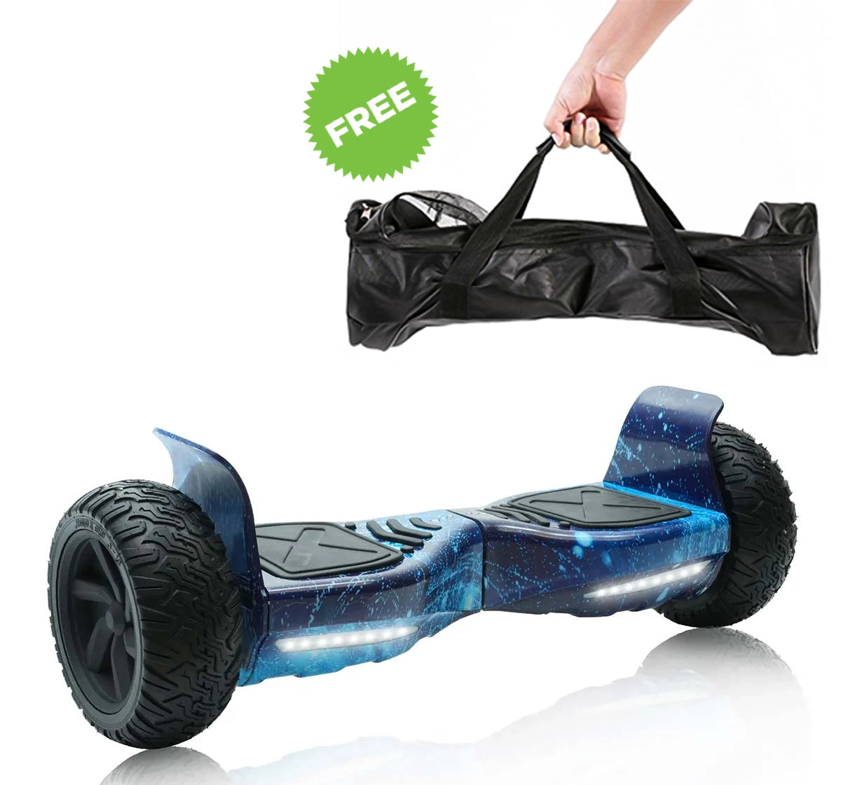 TYGATEC T6 Plus Off-Road SUV Hoverboard(APP CONNECTIVITY - Blue Galaxy Color)