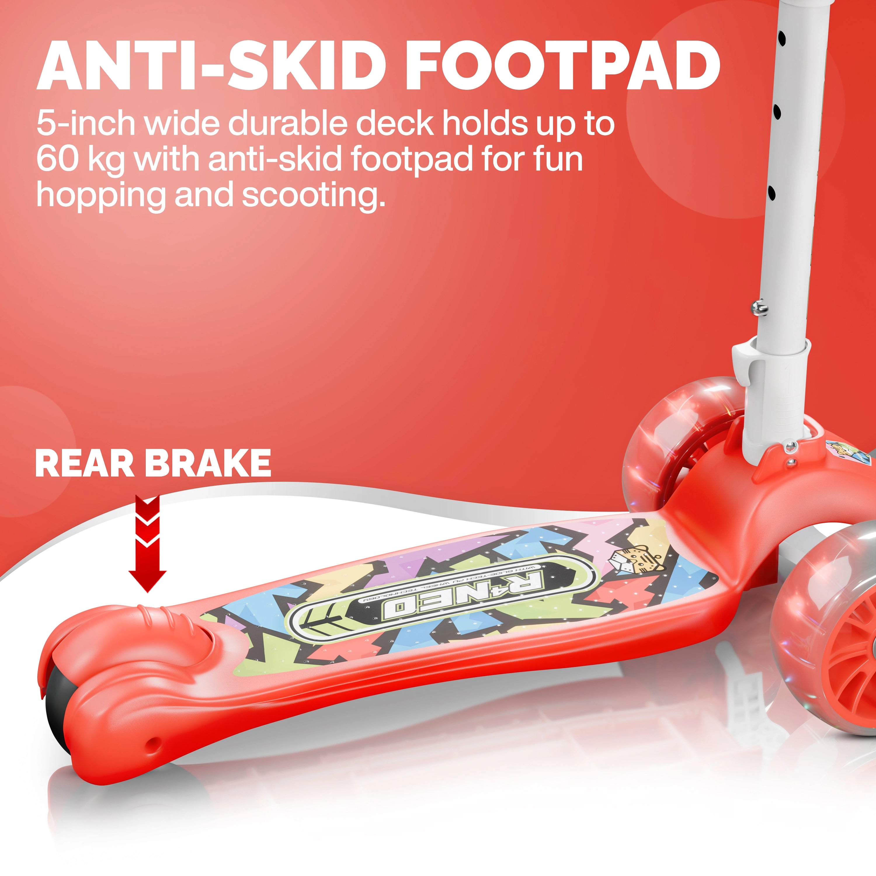 Tygatec Zoomer 3 wheel ( Color Red )