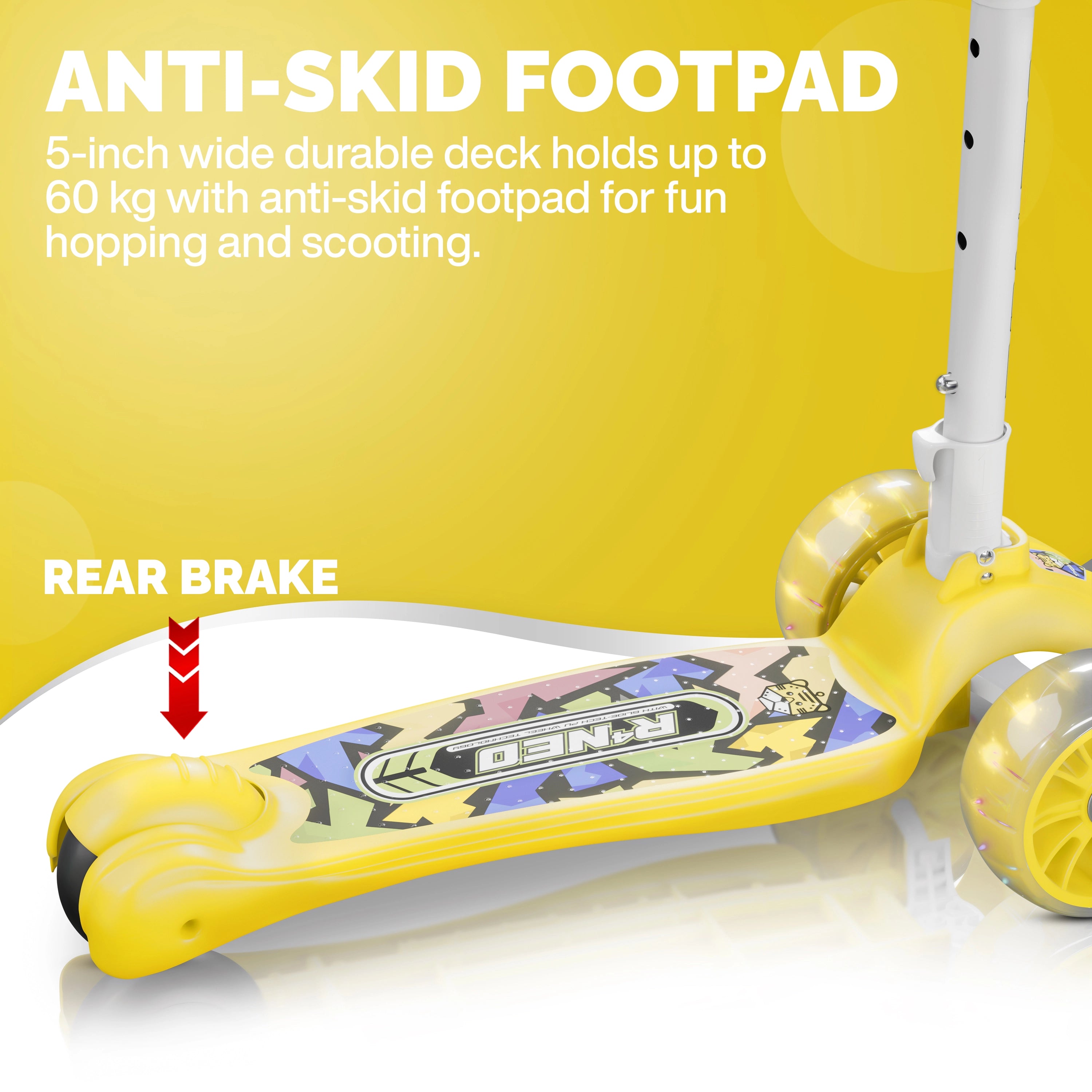Tygatec Zoomer 3 wheel ( Color Yellow )