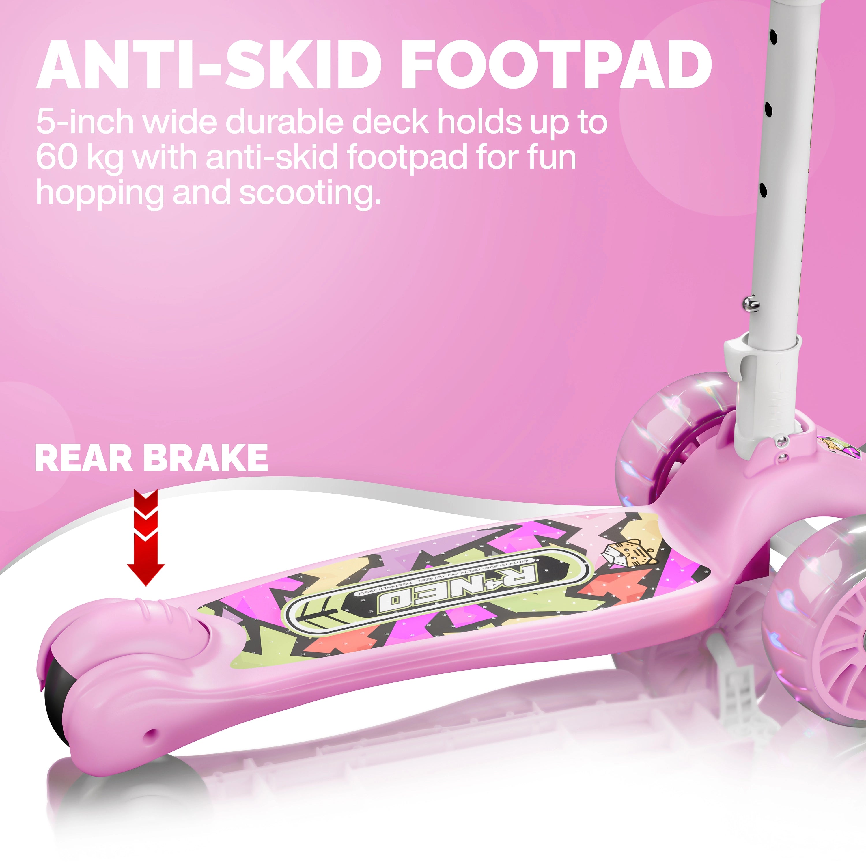 Tygatec Zoomer 3 wheel ( Color Pink )