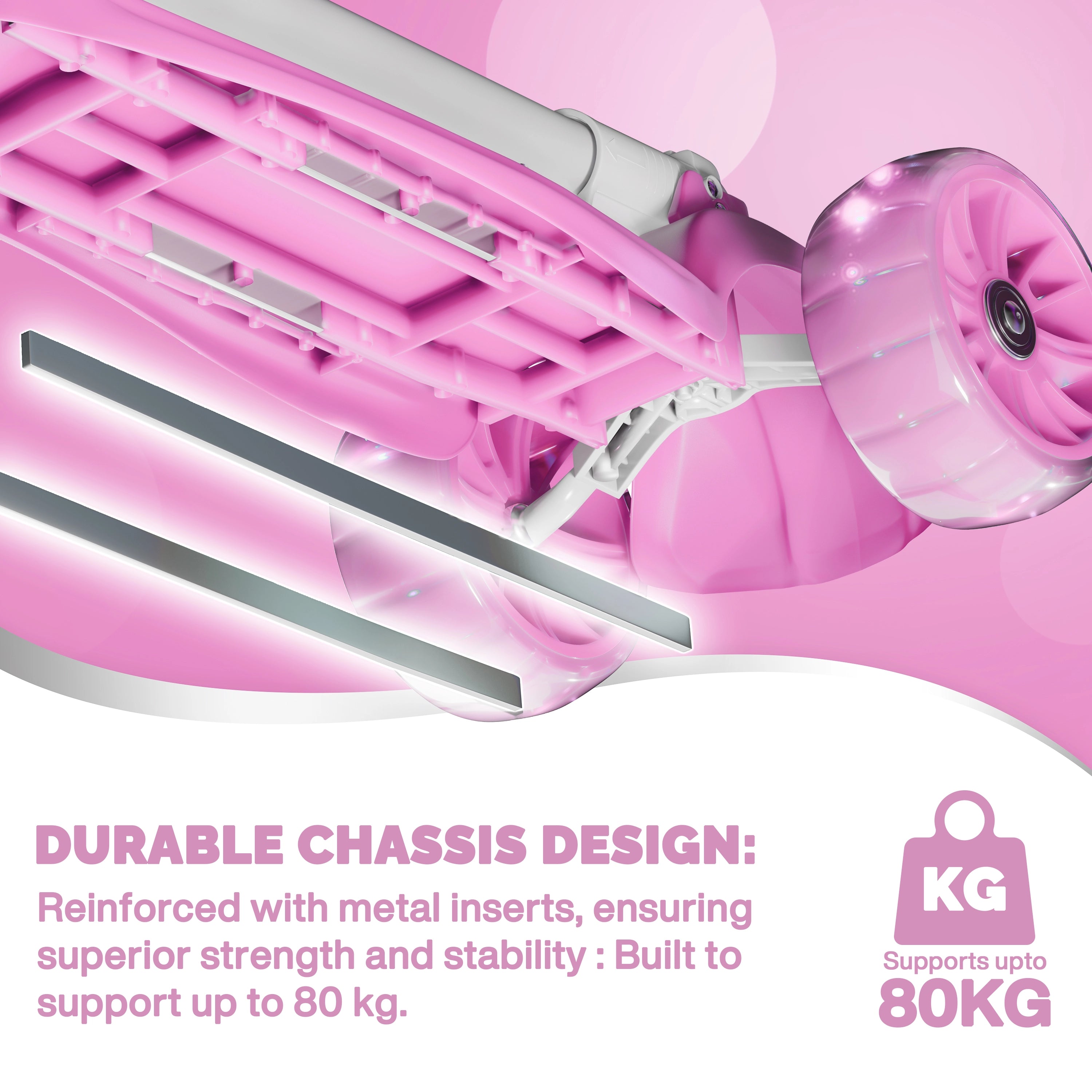 Tygatec Zoomer 3 wheel ( Color Pink )