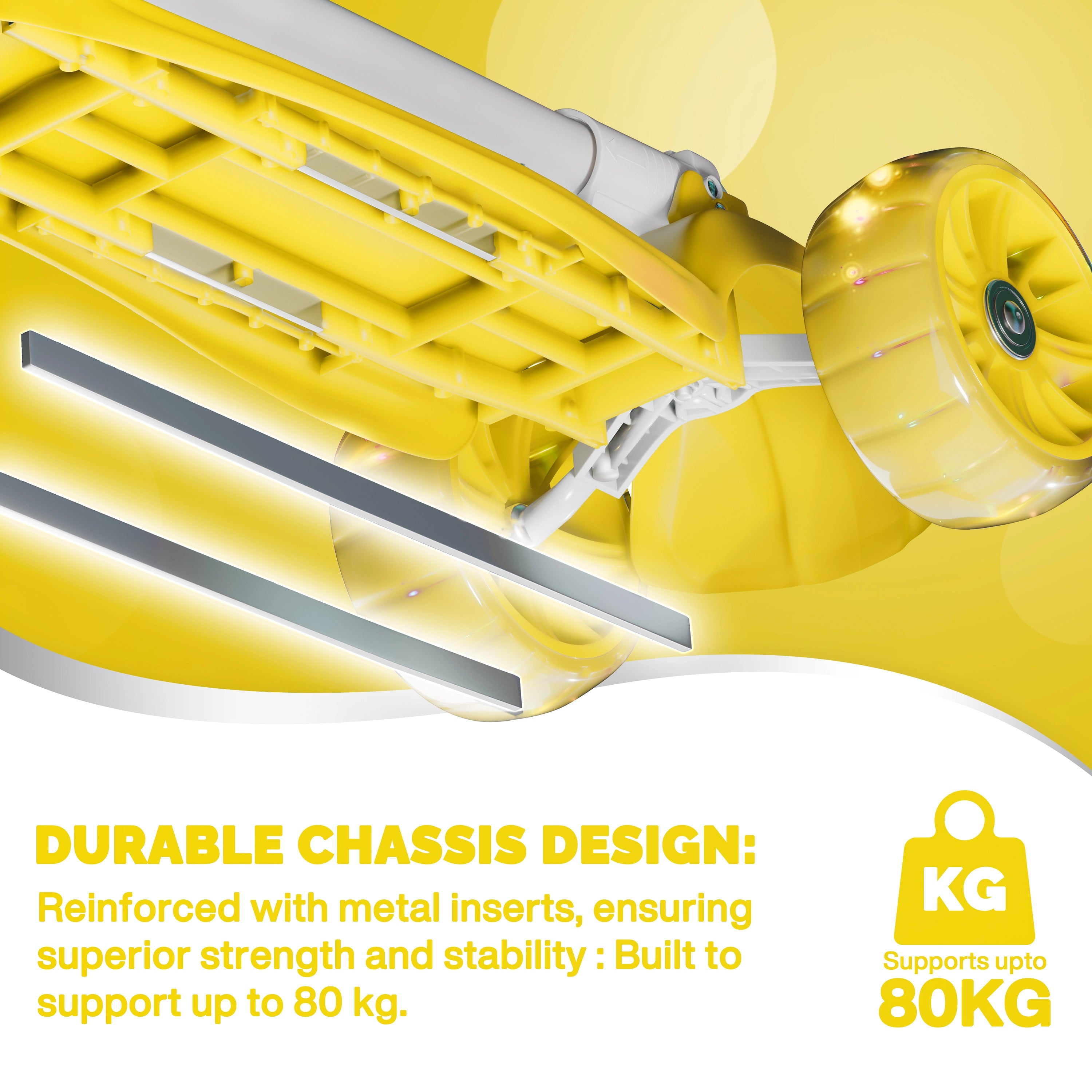 Tygatec Zoomer 3 wheel ( Color Yellow )