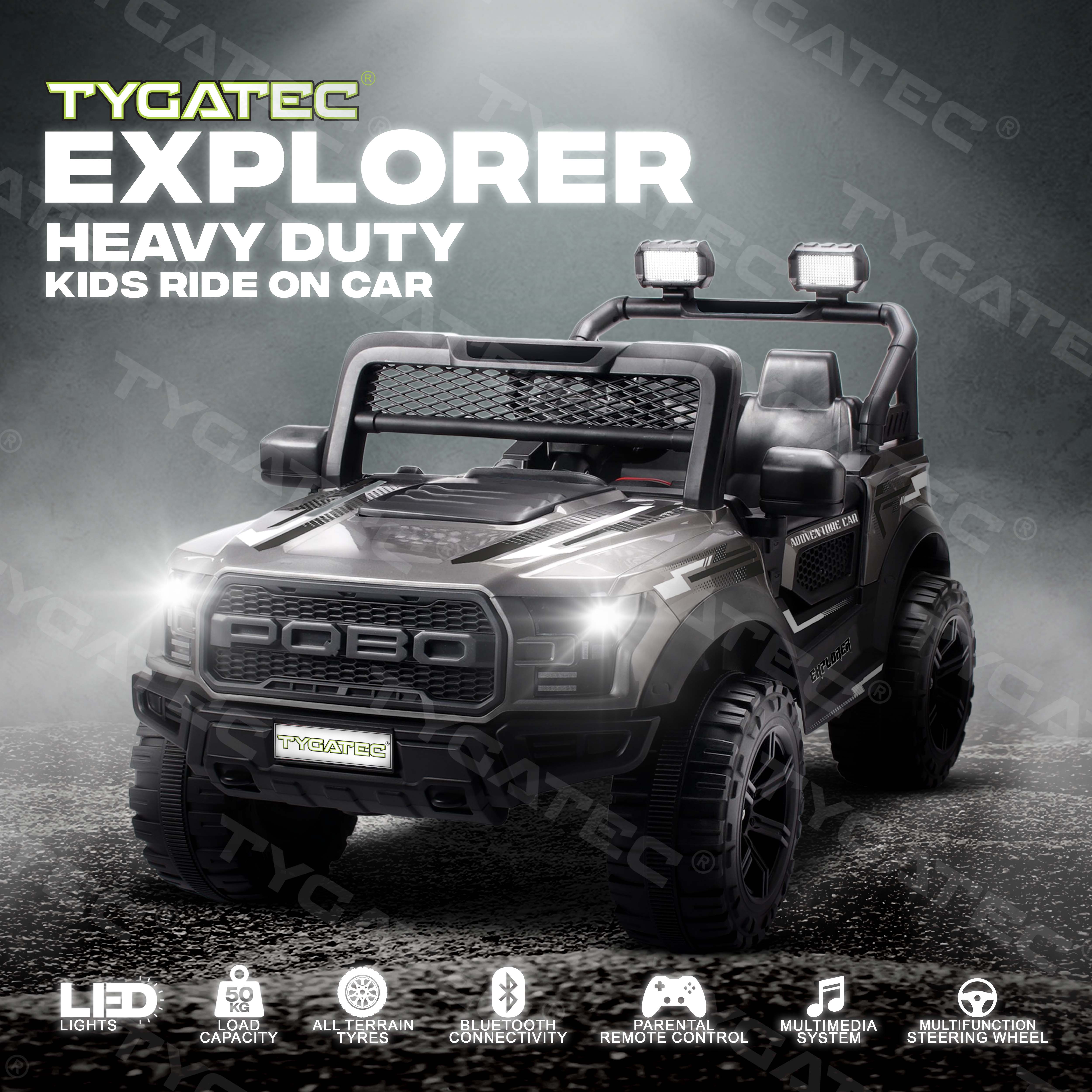 Tygatec Ride-on Kids Car Ground Force EXPLORER (GREY COLOUR)