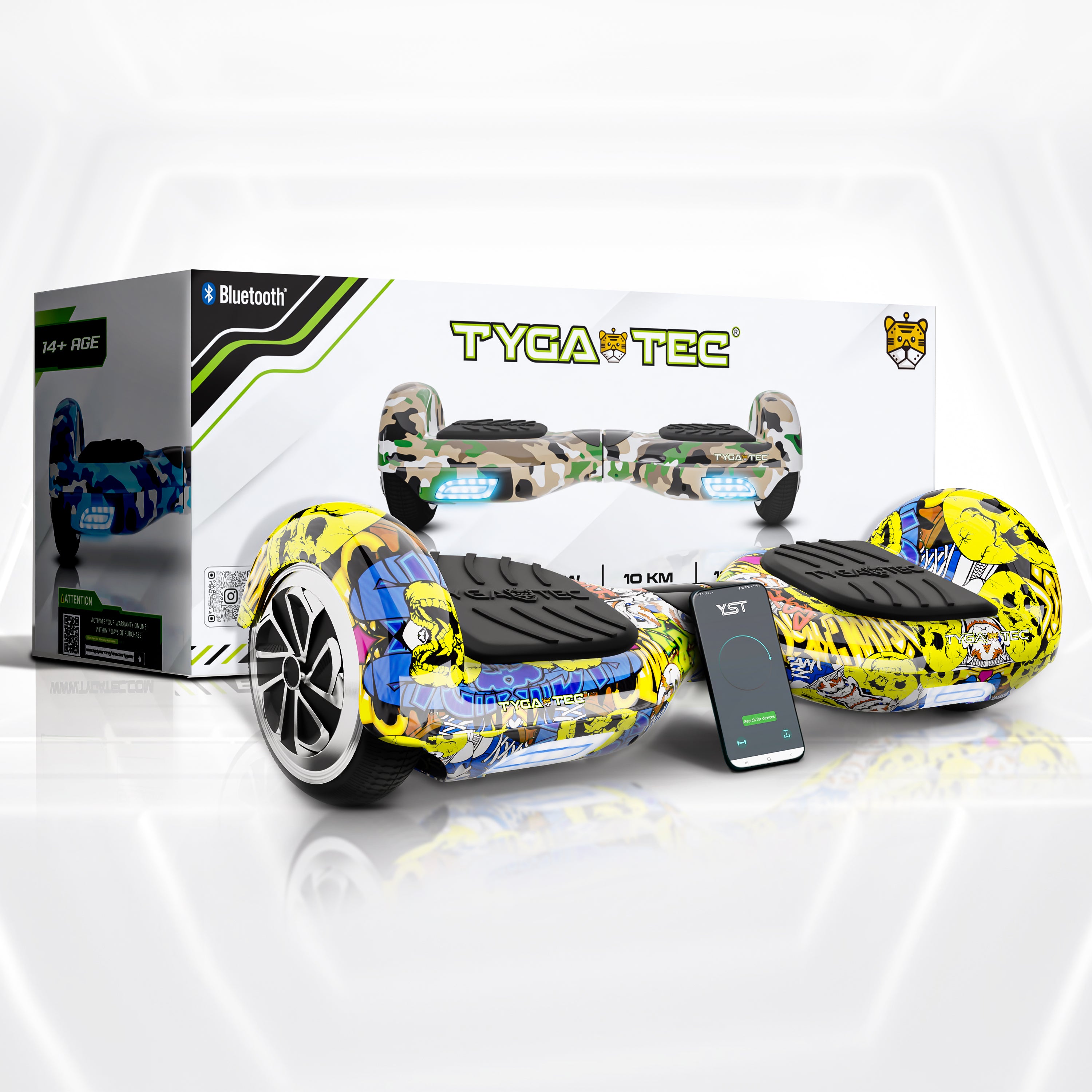 TYGATEC T2 + Auto Balancing Hoverboard App connectivity - ED Hardy