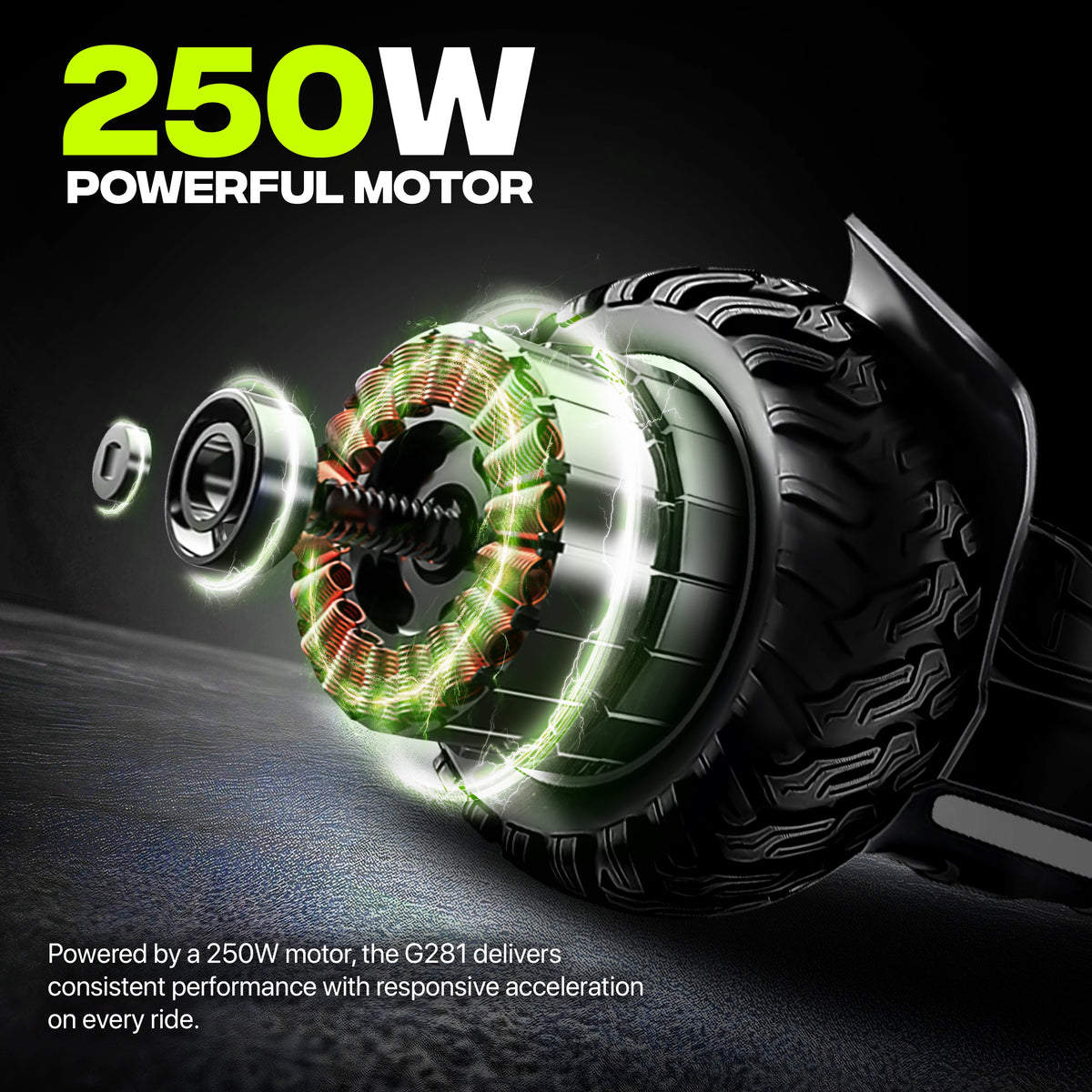 TYGATEC T6 Plus Off-Road SUV Hoverboard APP CONNECTIVITY (Carbon Black)