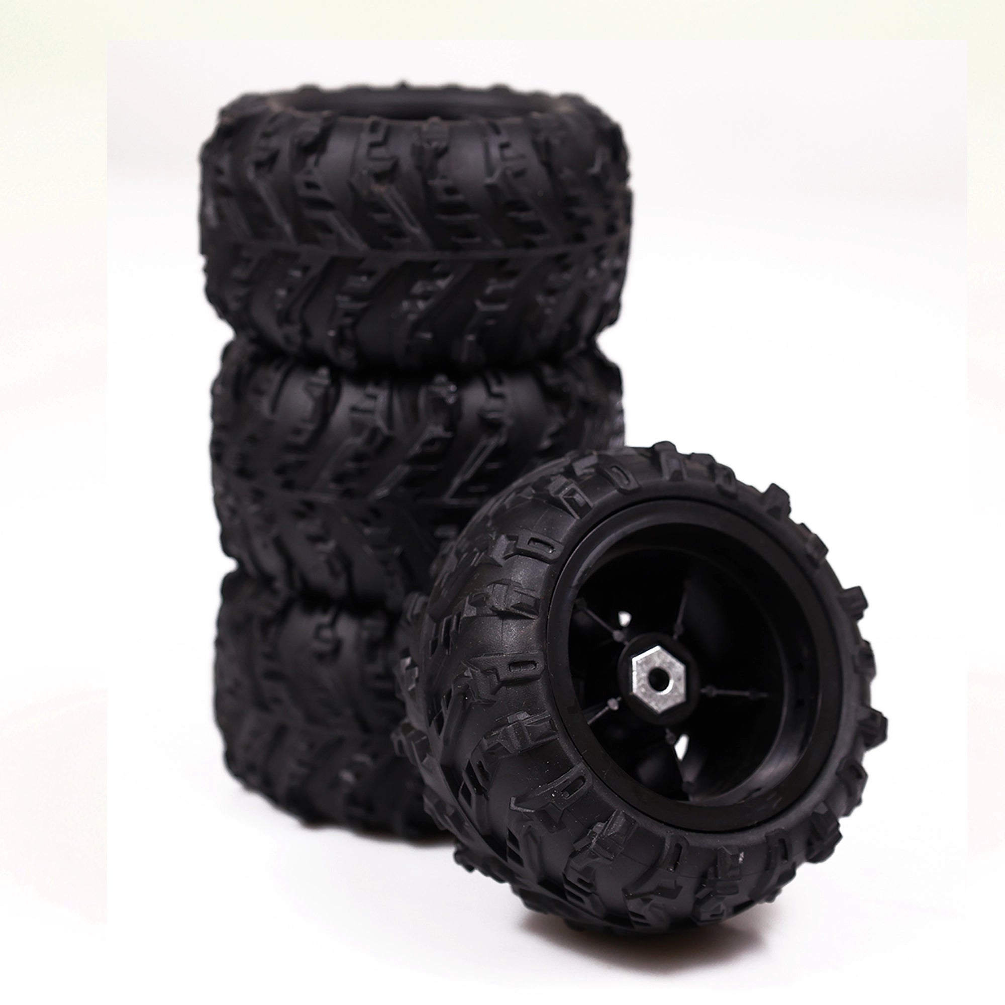 Tygatec Supersonic RC Car Spare – Durable Rubber Wheels (Set of 4)