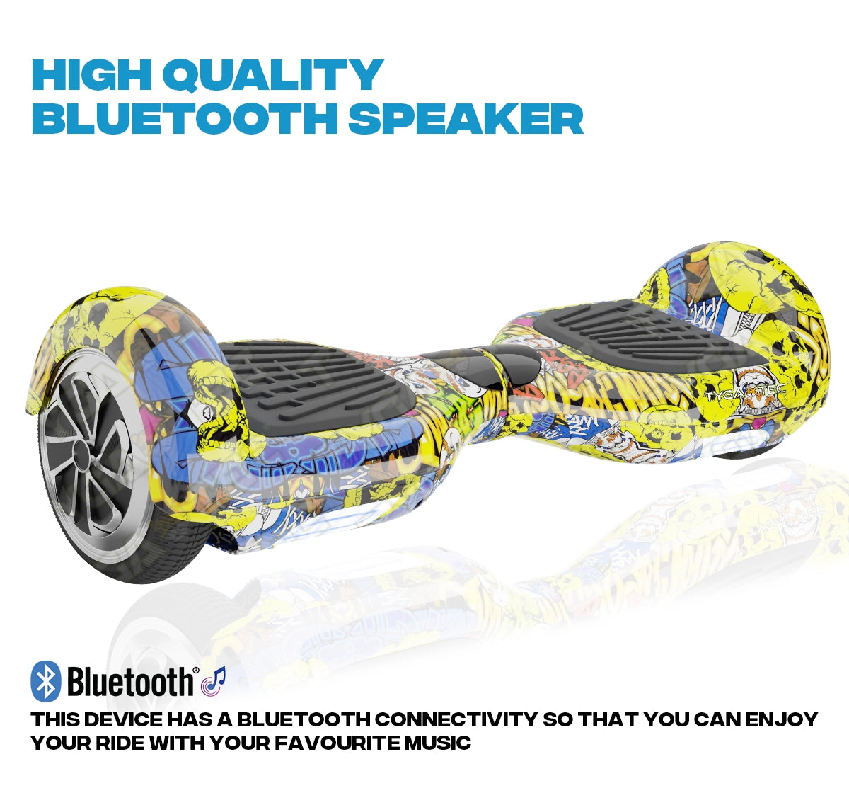 Tygatec T1 ECO - Self Balancing Electric Hoverboard (Edhardy Color)