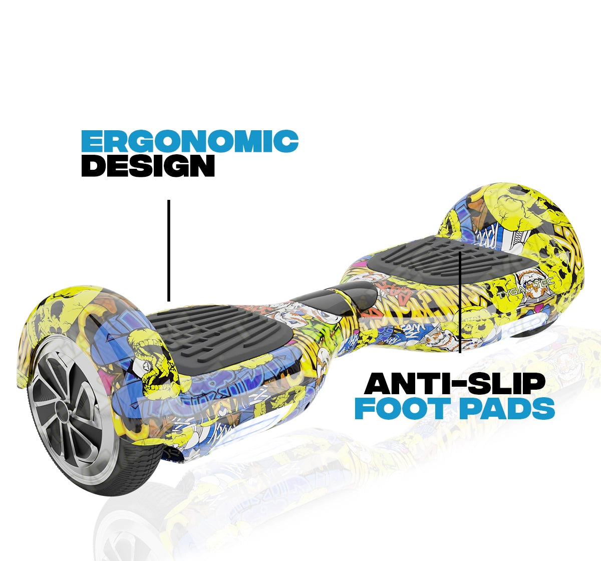 Tygatec T1 ECO - Self Balancing Electric Hoverboard (Edhardy Color)