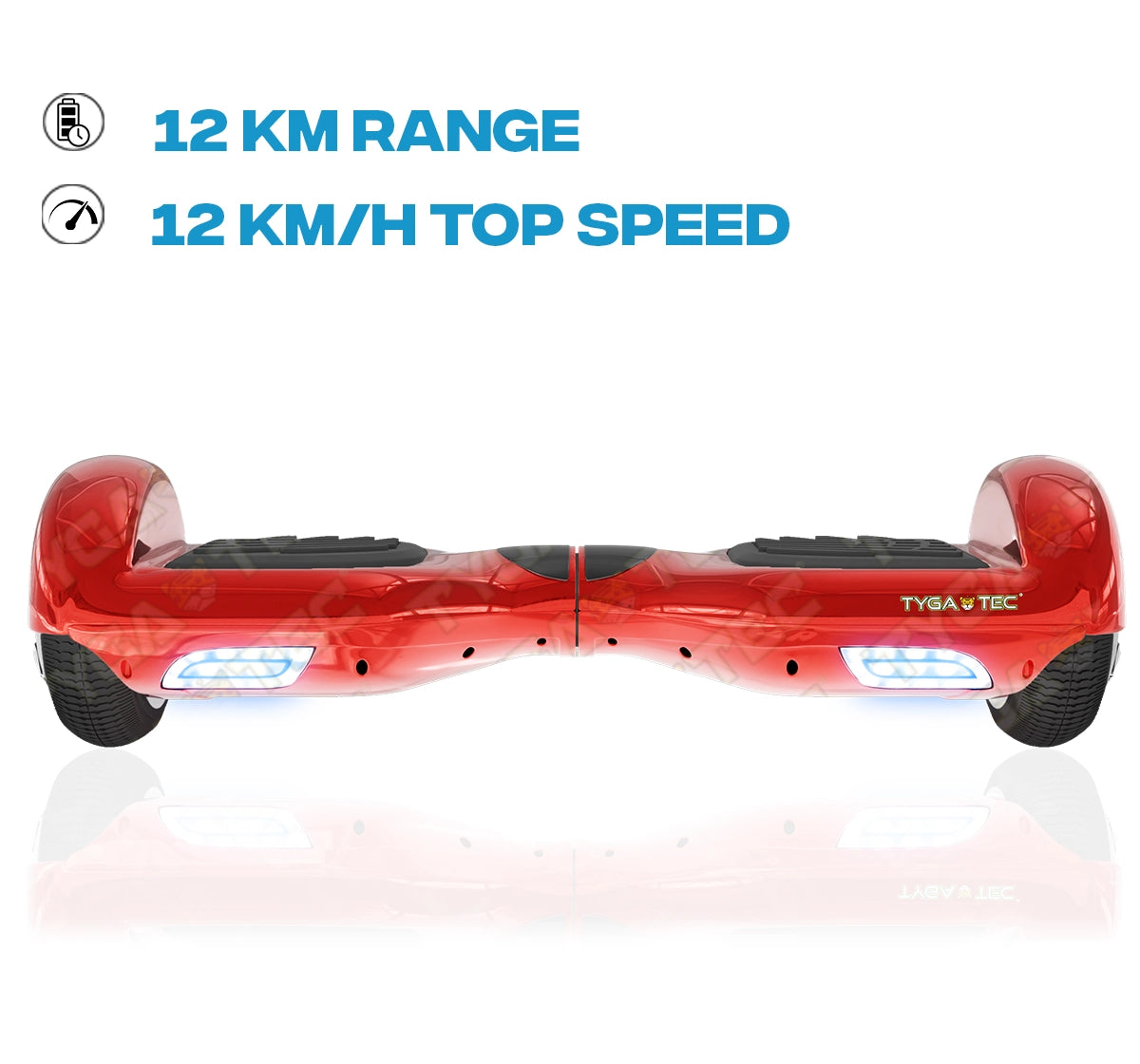 Tygatec T1 ECO - Self Balancing Electric Hoverboard (Red Color)