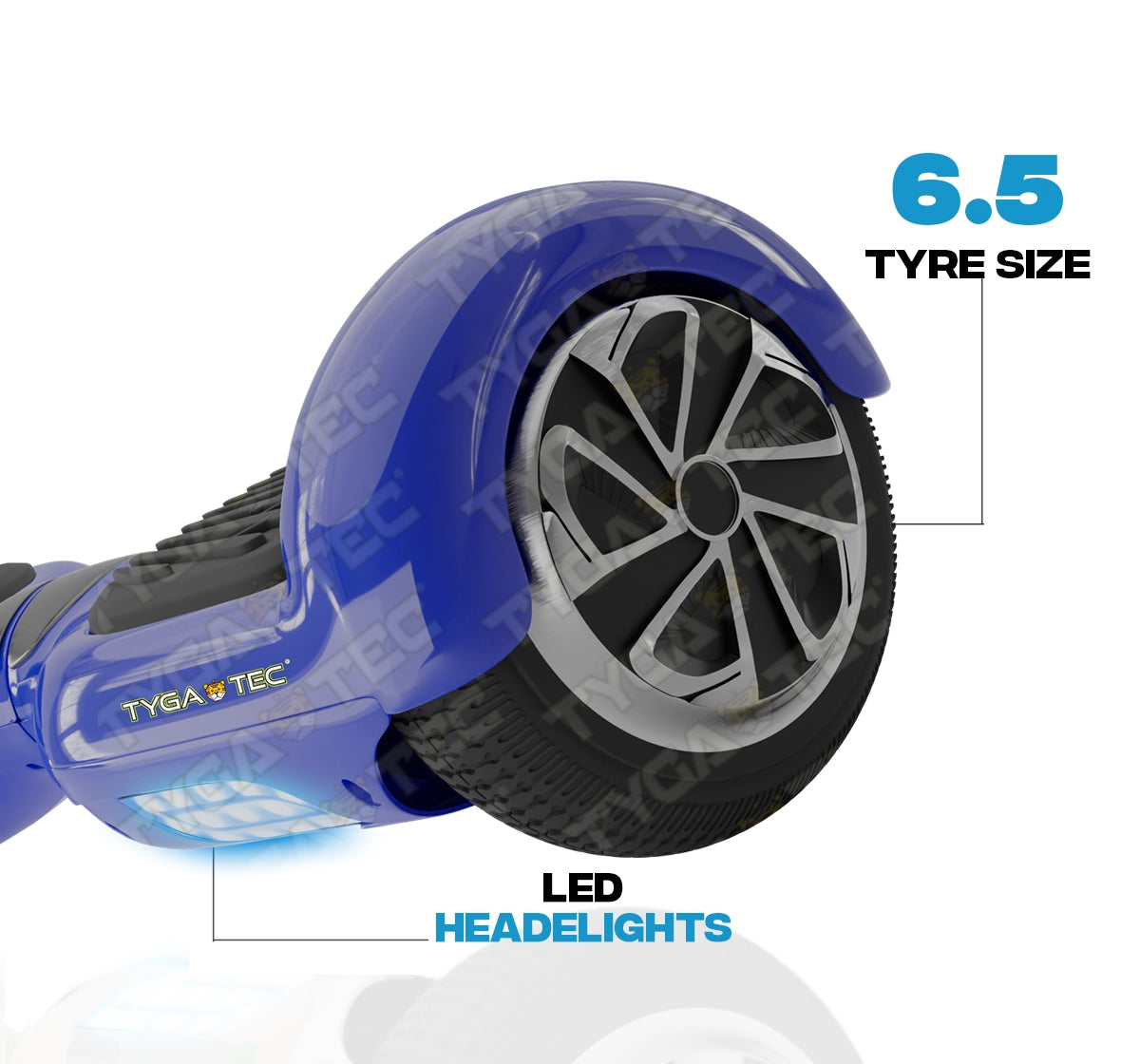 Tygatec T1 ECO - Self Balancing Electric Hoverboard (Blue Color)