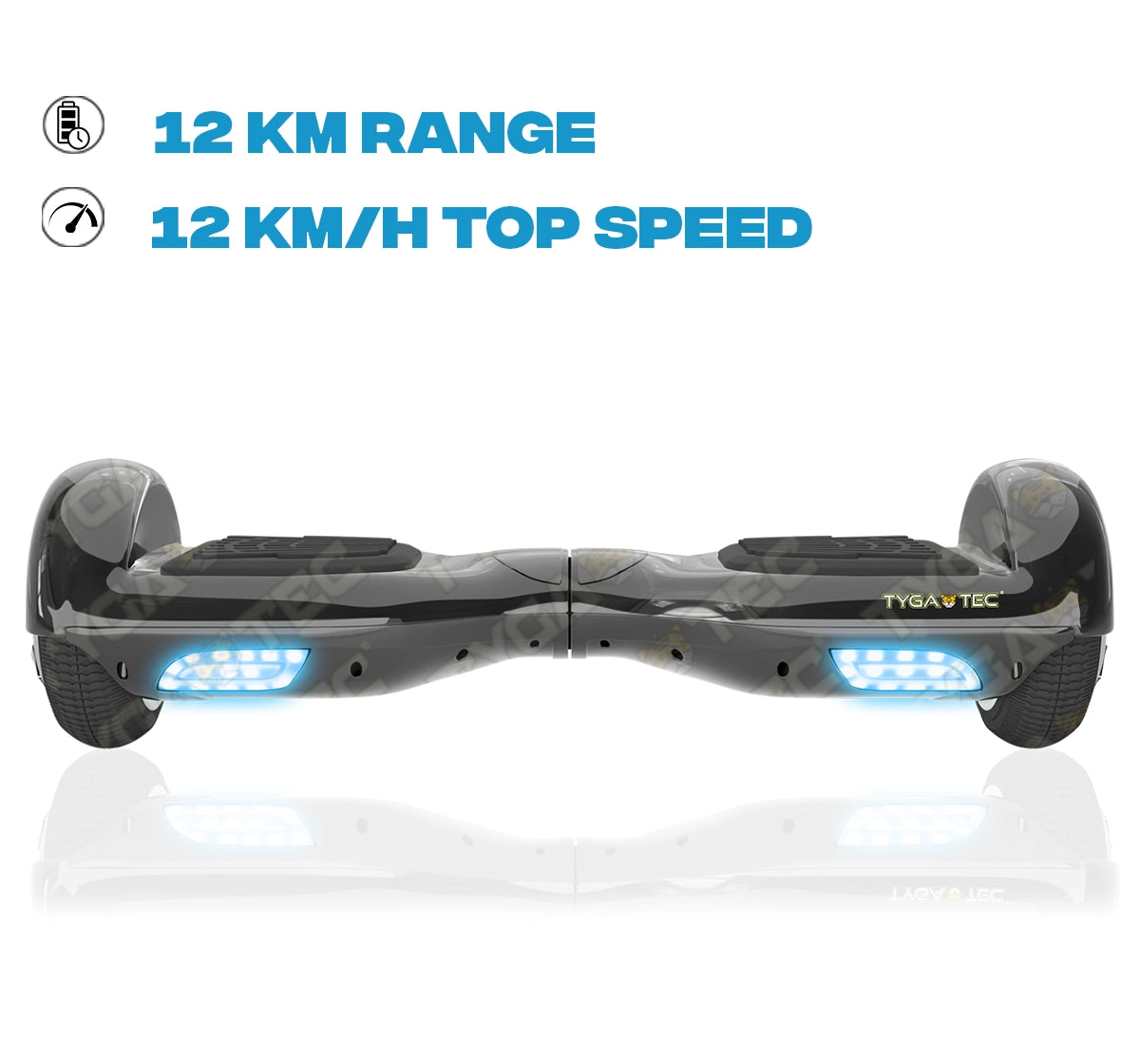 Tygatec T1 ECO - Self Balancing Electric Hoverboard (Black Color)