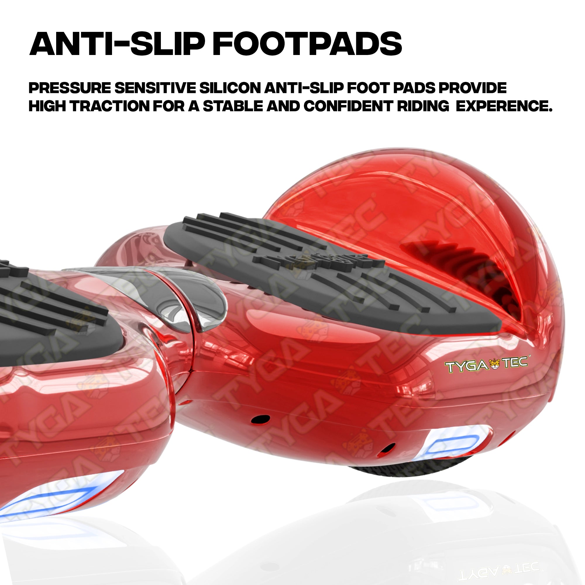 TYGATEC T2 + Auto Balancing Hoverboard App Connectivity - Red