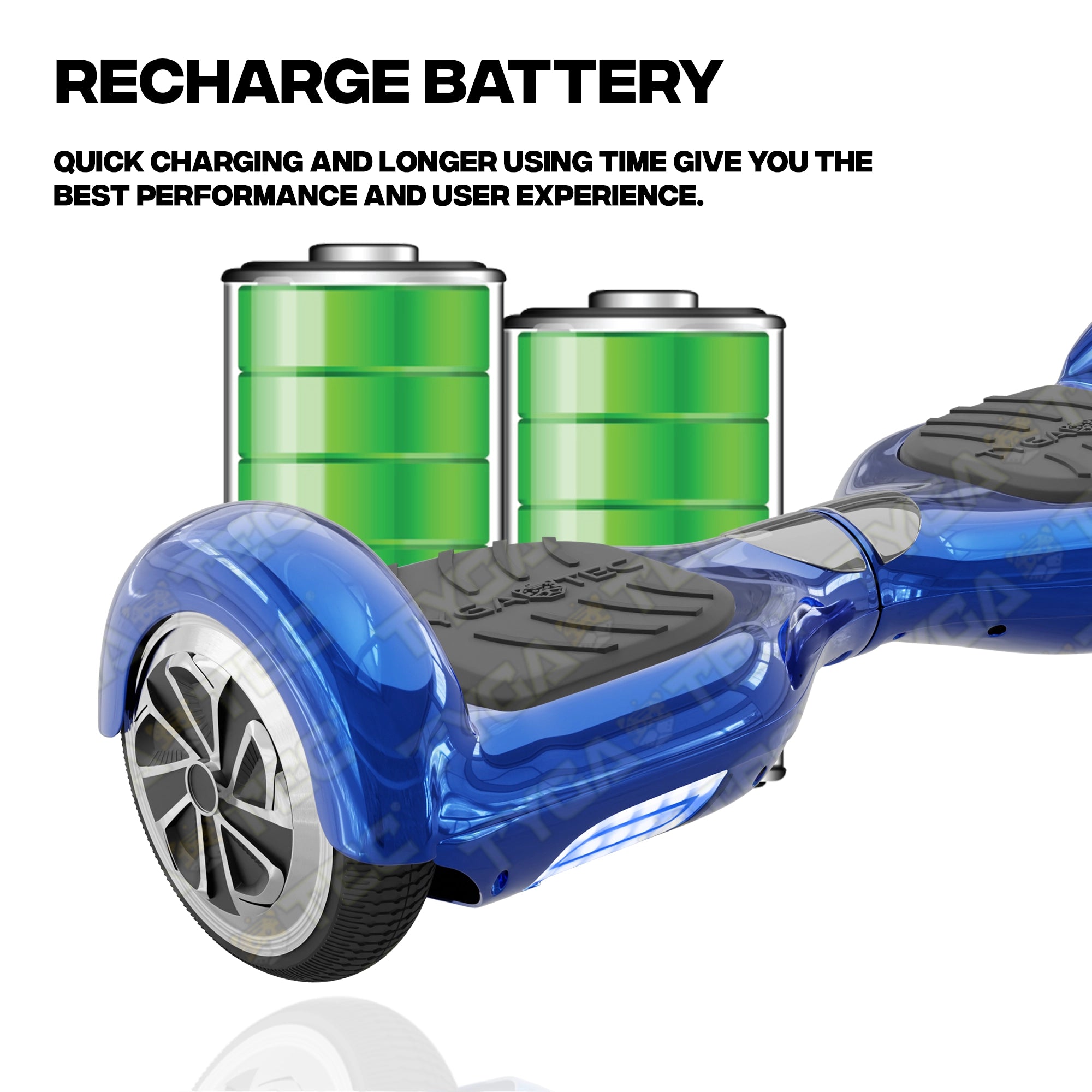 TYGATEC T2 + Auto Balancing Hoverboard App Connectivity - Blue