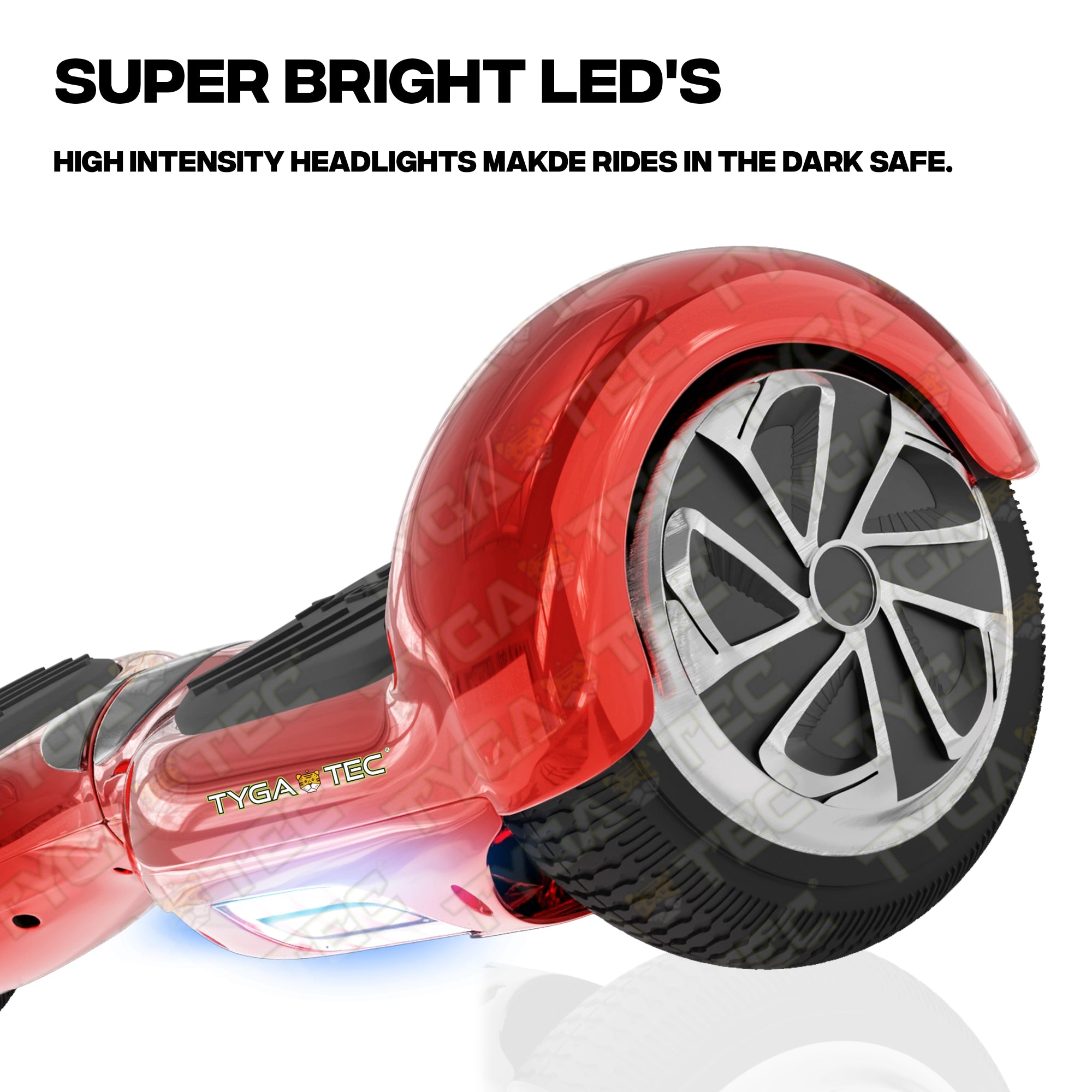 TYGATEC T2 + Auto Balancing Hoverboard App Connectivity - Red