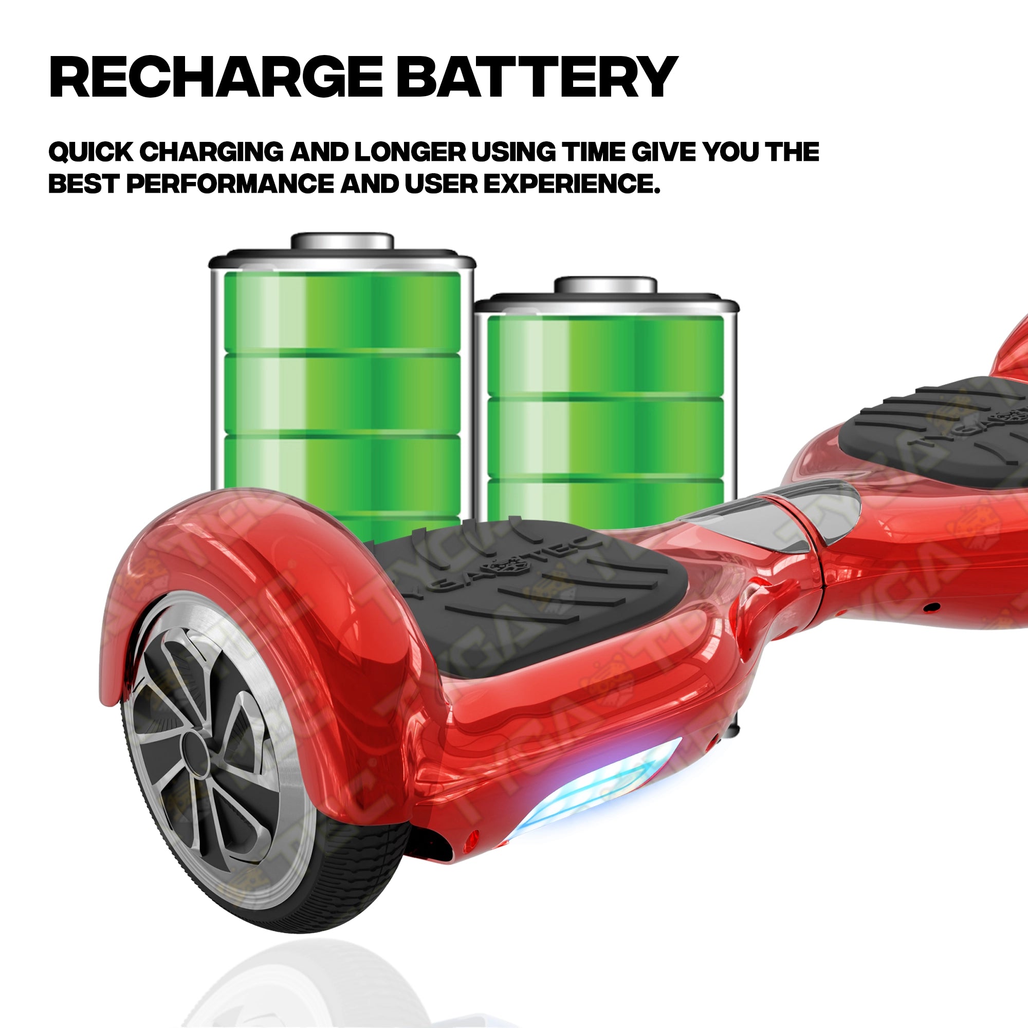 TYGATEC T2 + Auto Balancing Hoverboard App Connectivity - Red