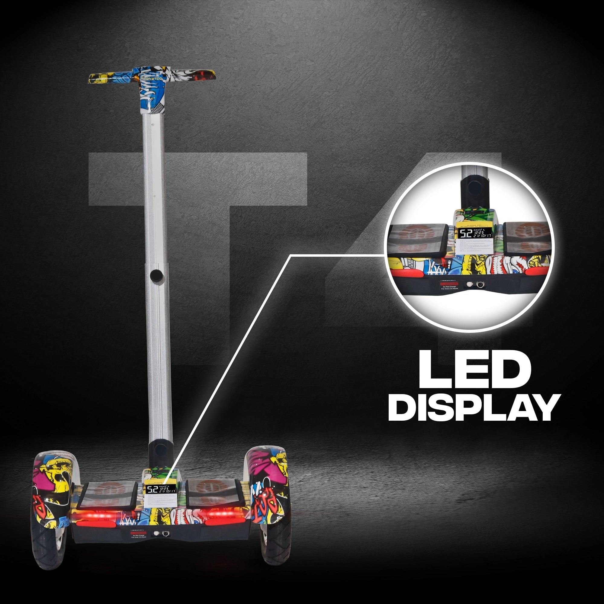 TYGATEC T4 Self Balancing Hoverboard with Handle (Edhardy)