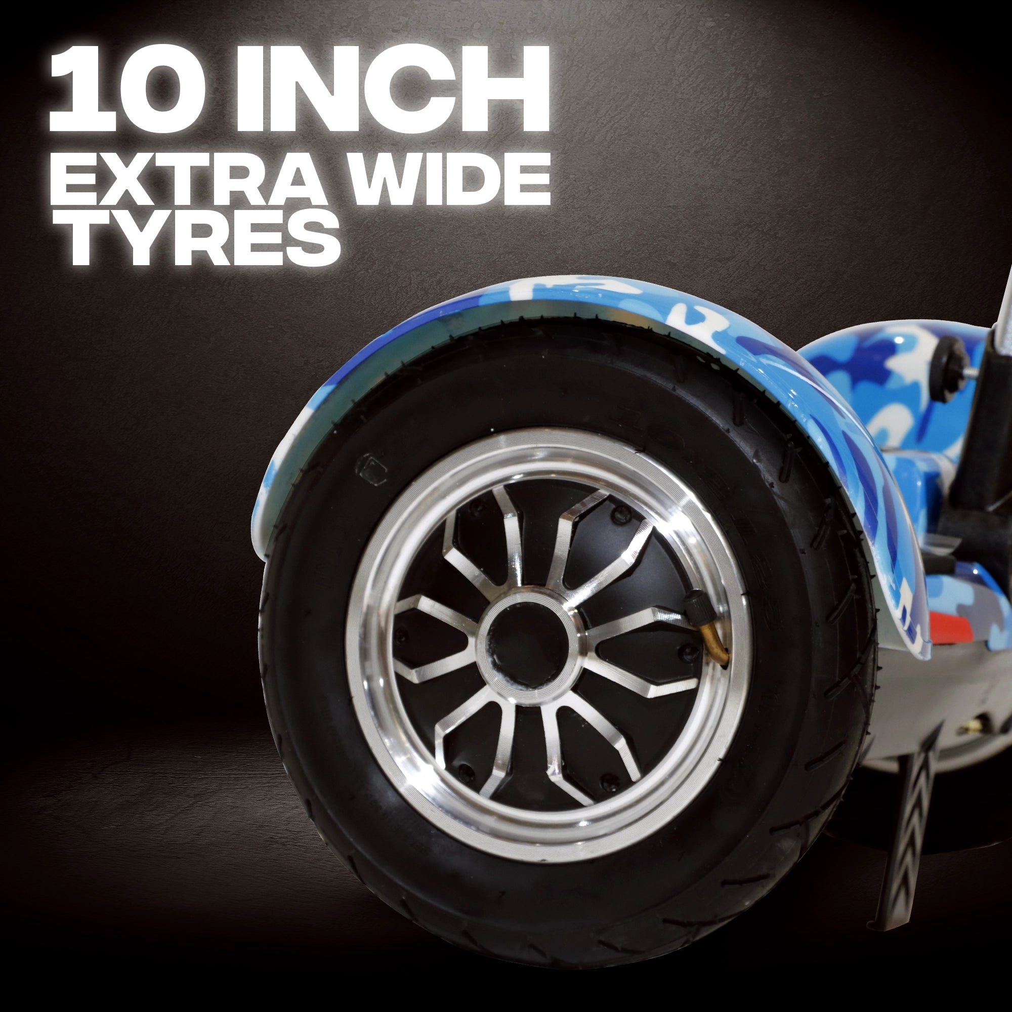 TYGATEC T4 Self Balancing Hoverboard with Handle (Military Blue)