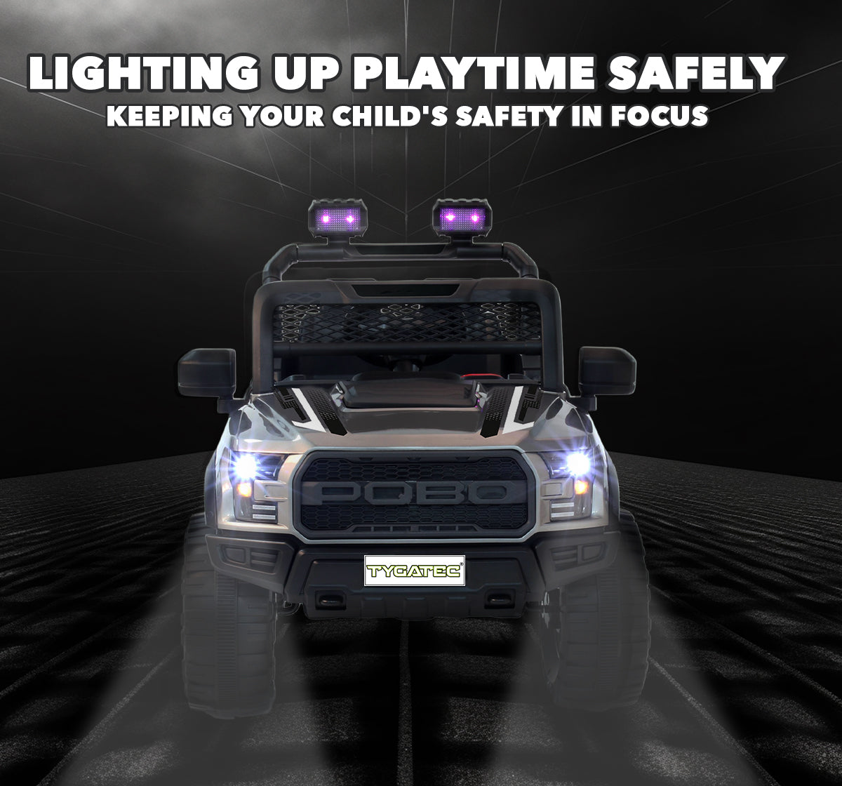 Tygatec Ride-on Kids Car Ground Force EXPLORER (GREY COLOUR)