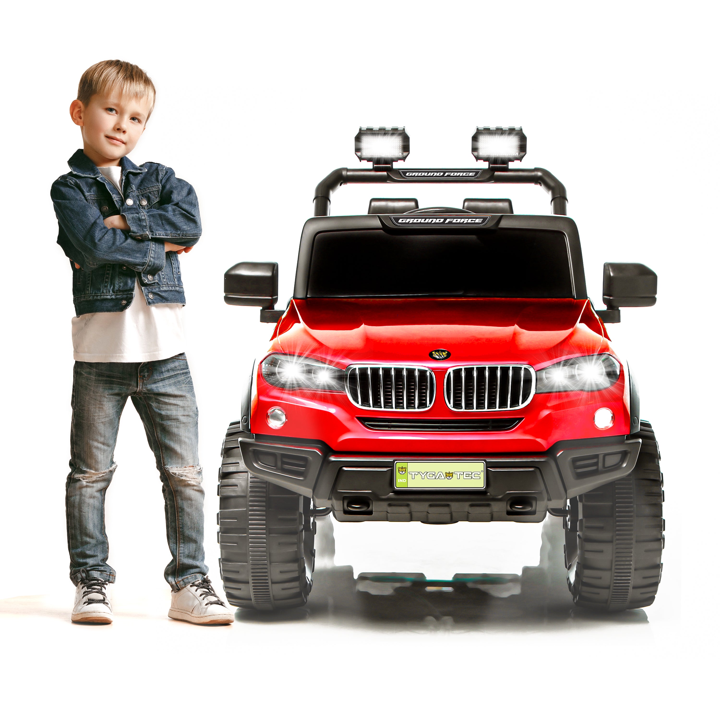 Tygatec Ride-on Kids Car Ground Force SPARKY (RED COLOUR)