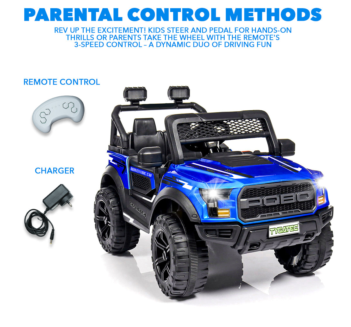 Tygatec Ride-on Kids Car Ground Force EXPLORER (BLUE COLOUR)
