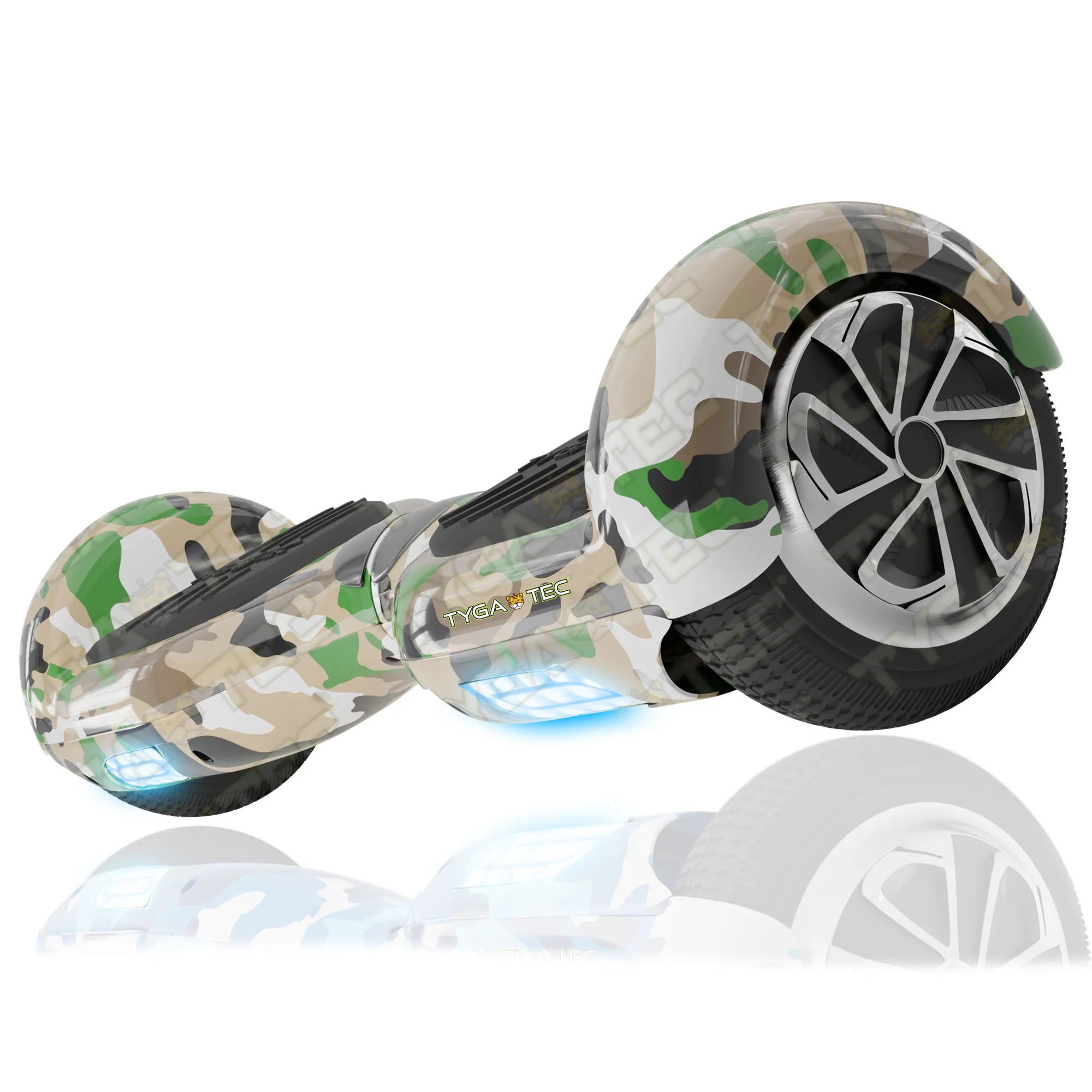 TYGATEC T2 + Auto Balancing Hoverboard App Connectivity - Military Green