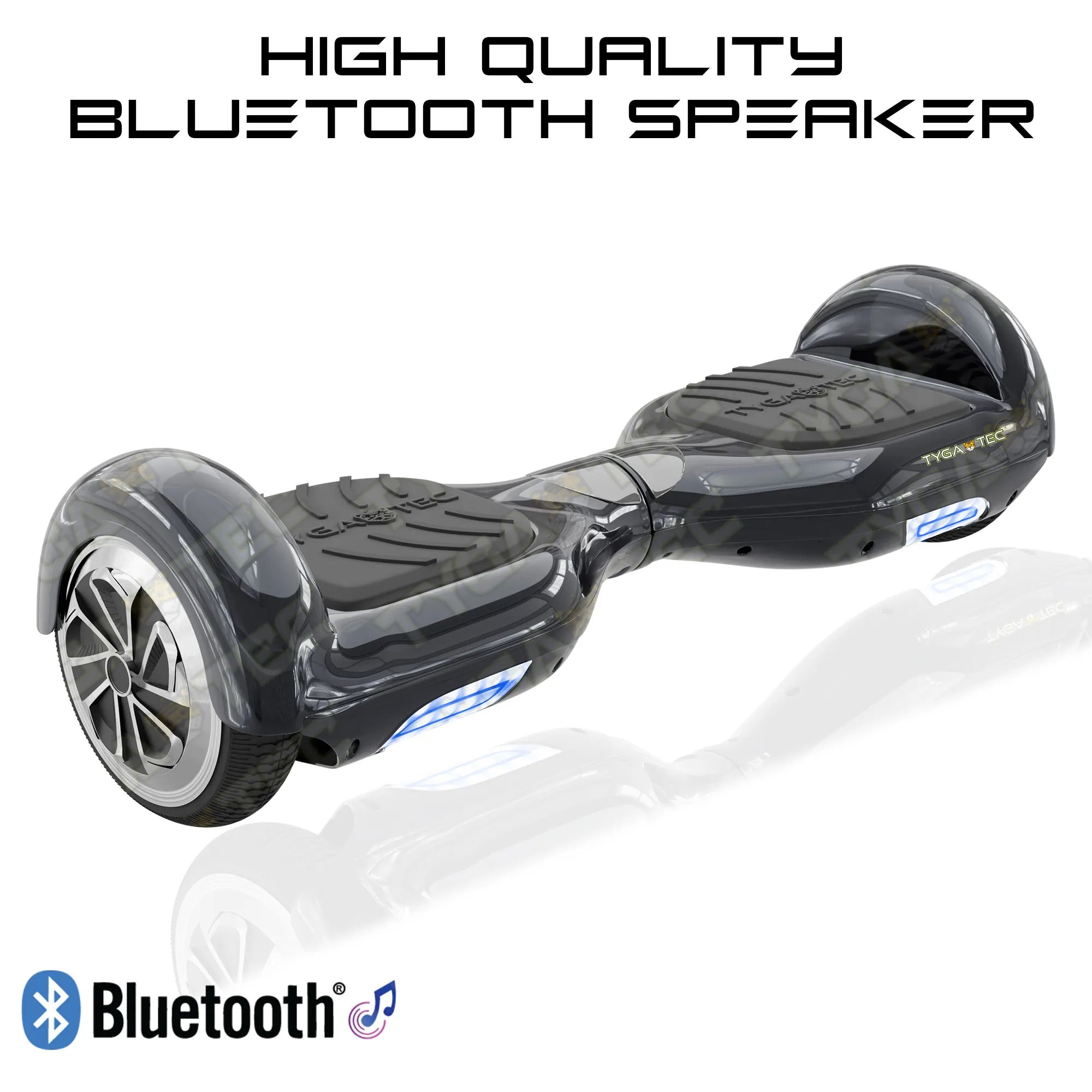 TYGATEC T2 + Auto Balancing Hoverboard App Connectivity - Black