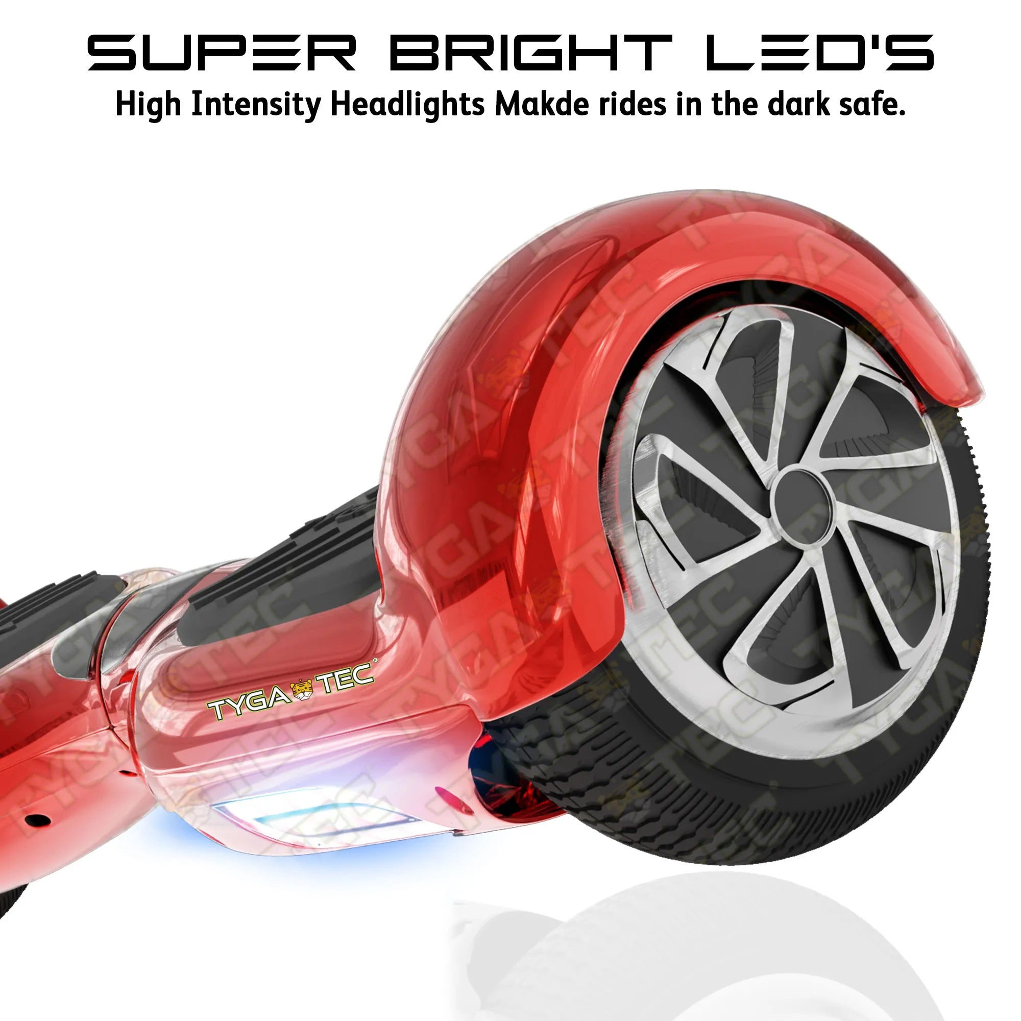 TYGATEC T2 + Auto Balancing Hoverboard App Connectivity - Red