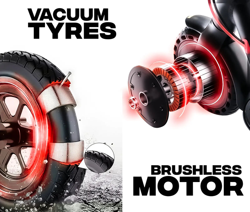 Vacuum Tires & 250W Brushless Motor