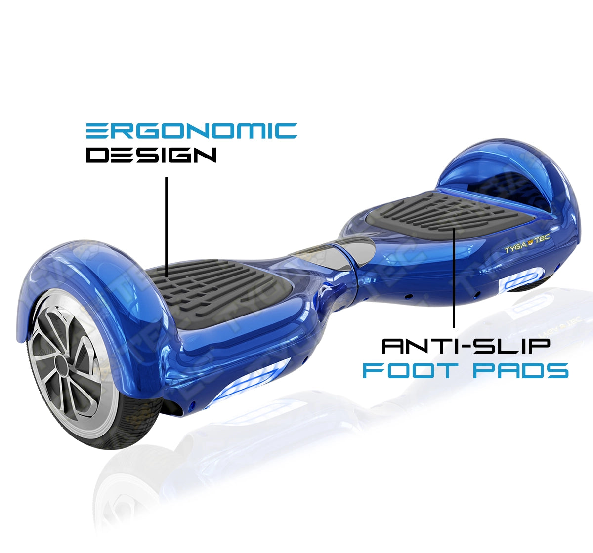 Tygatec T1 ECO - Self Balancing Electric Hoverboard (Blue Color)