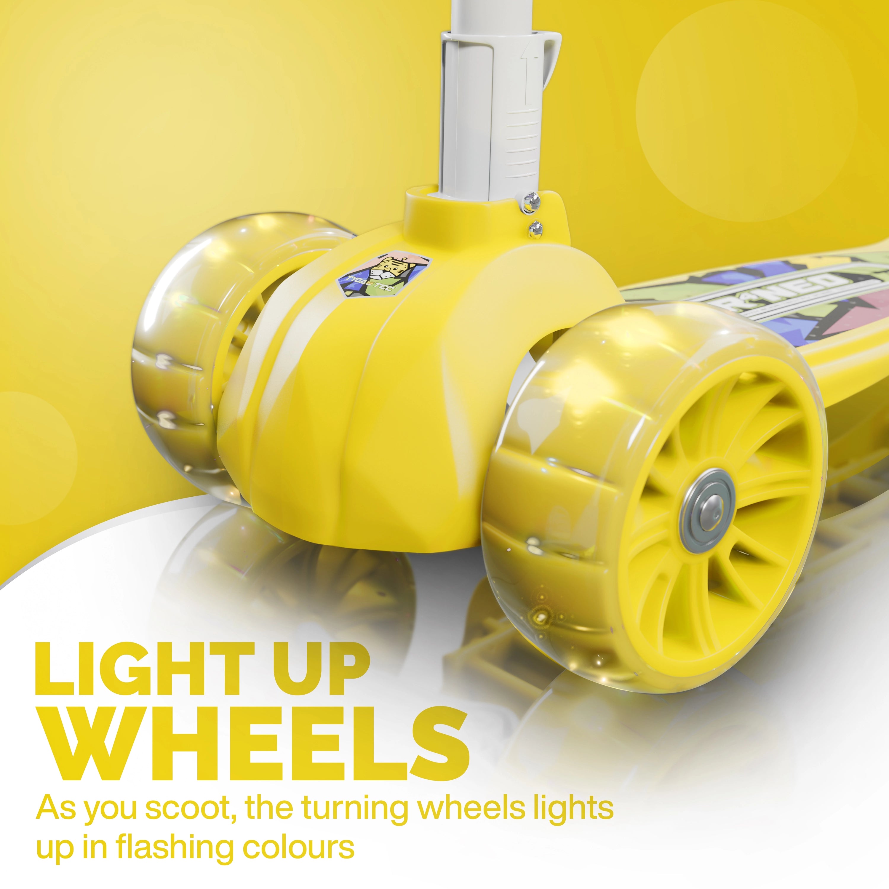 Tygatec 3 wheel ( Color Yellow )