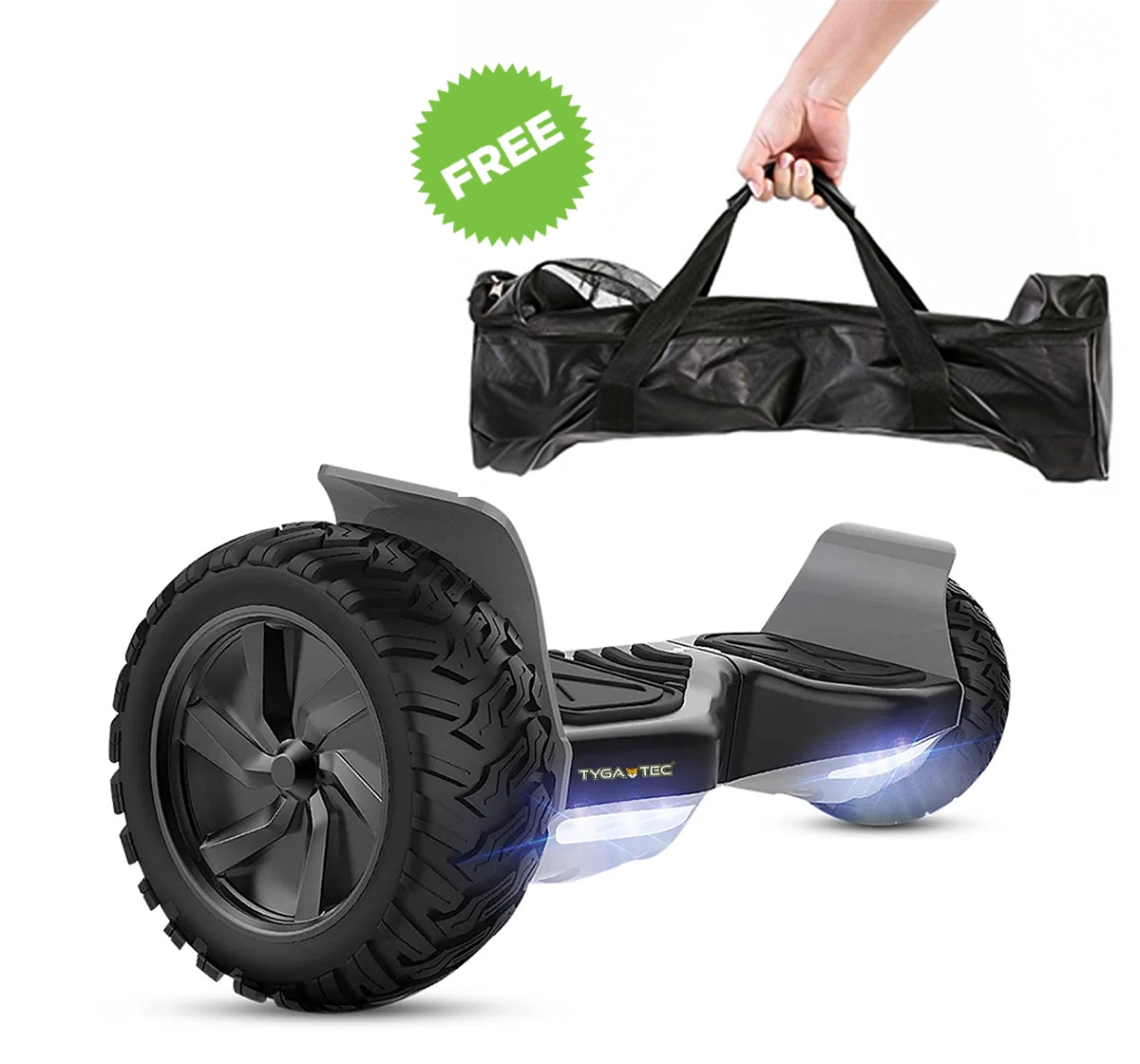 TYGATEC T6 Plus Off-Road SUV Hoverboard APP CONNECTIVITY (Black Color)