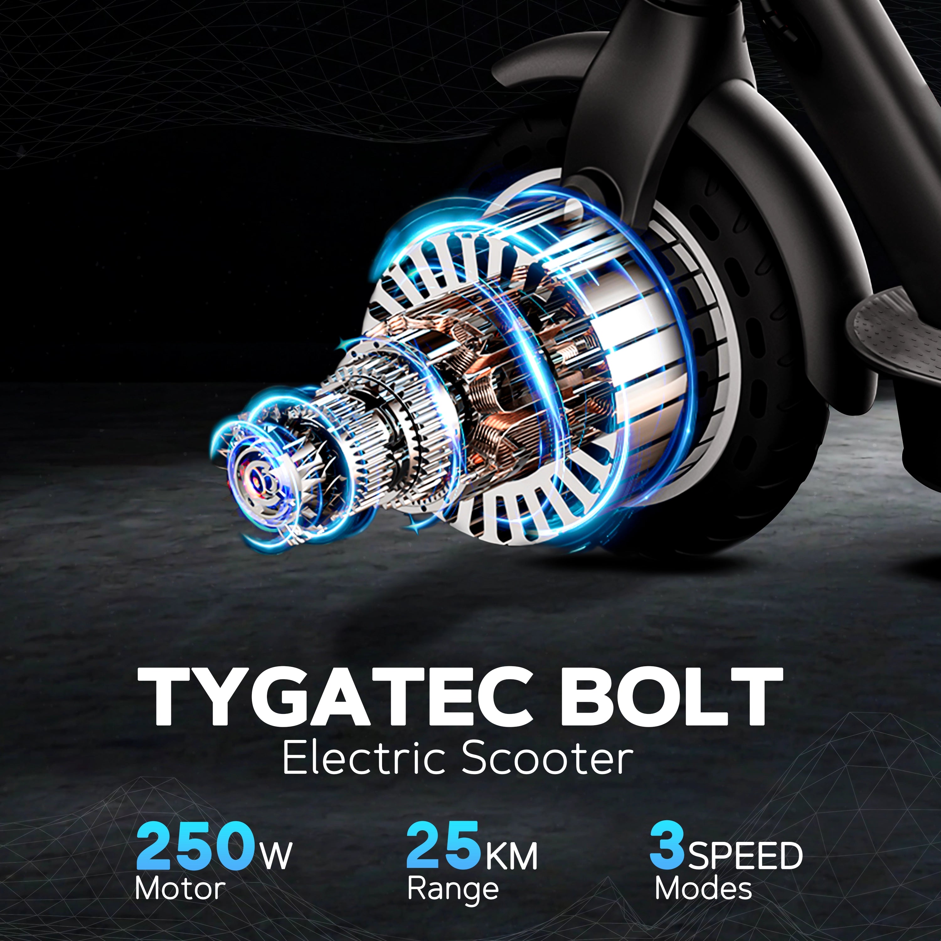 Tygatec Bolt E-Kick Electric Scooter For Kids & Adults | Electric Foldable Scooter