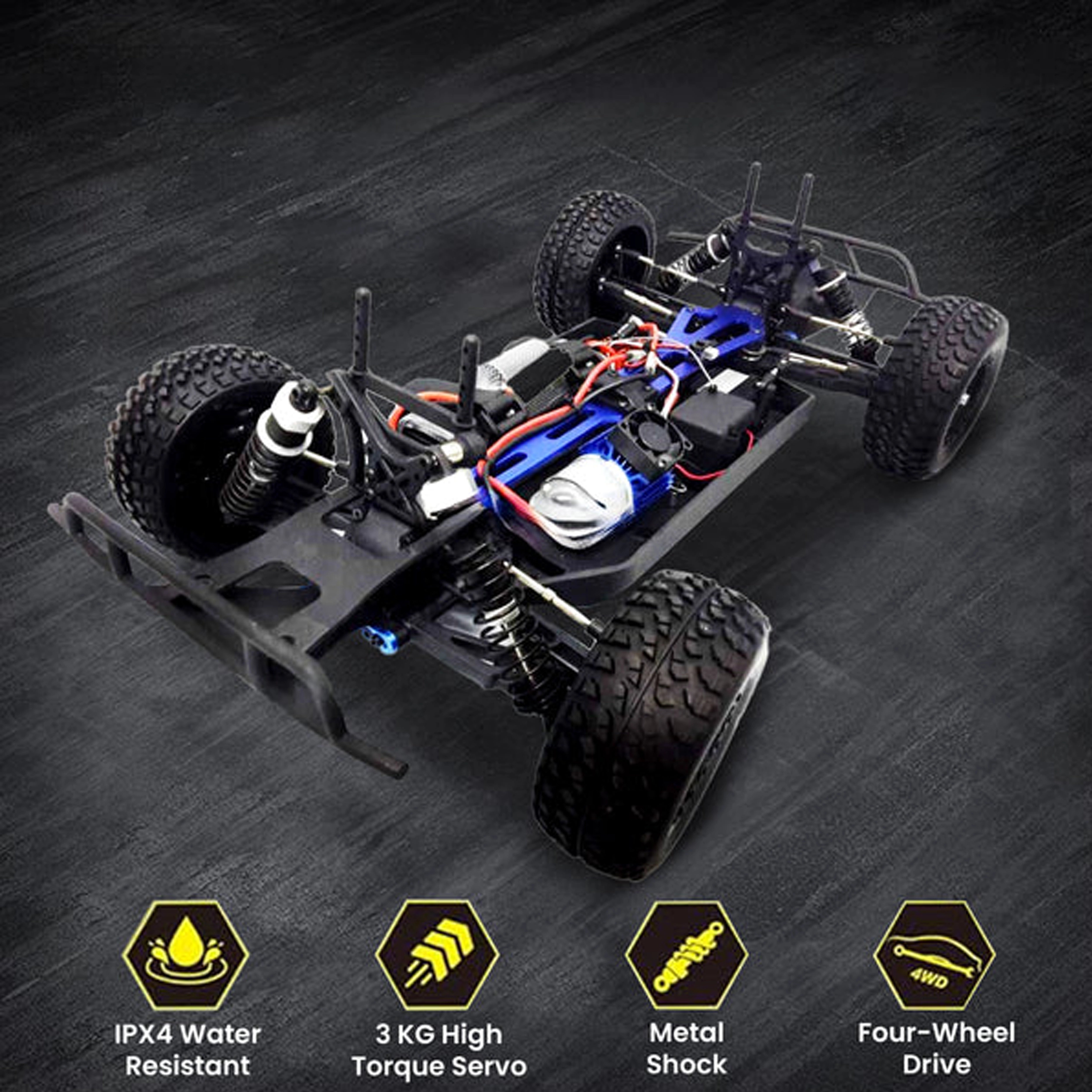 Tygatec Blast 1:8 Scale Hobby Grade RC Monster Truck | Brushless Motor System | RTR