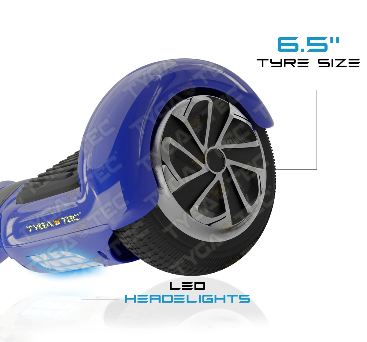 Tygatec T1 ECO - Self Balancing Electric Hoverboard (Blue Color)