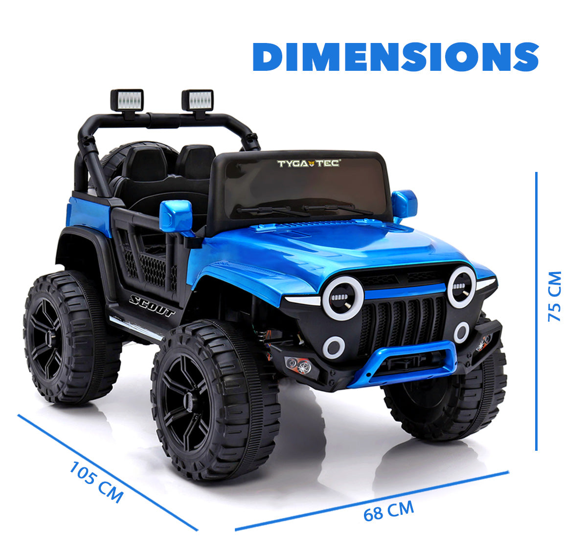Tygatec Ride-on Kids Car Ground Force SCOUT ( Blue color)