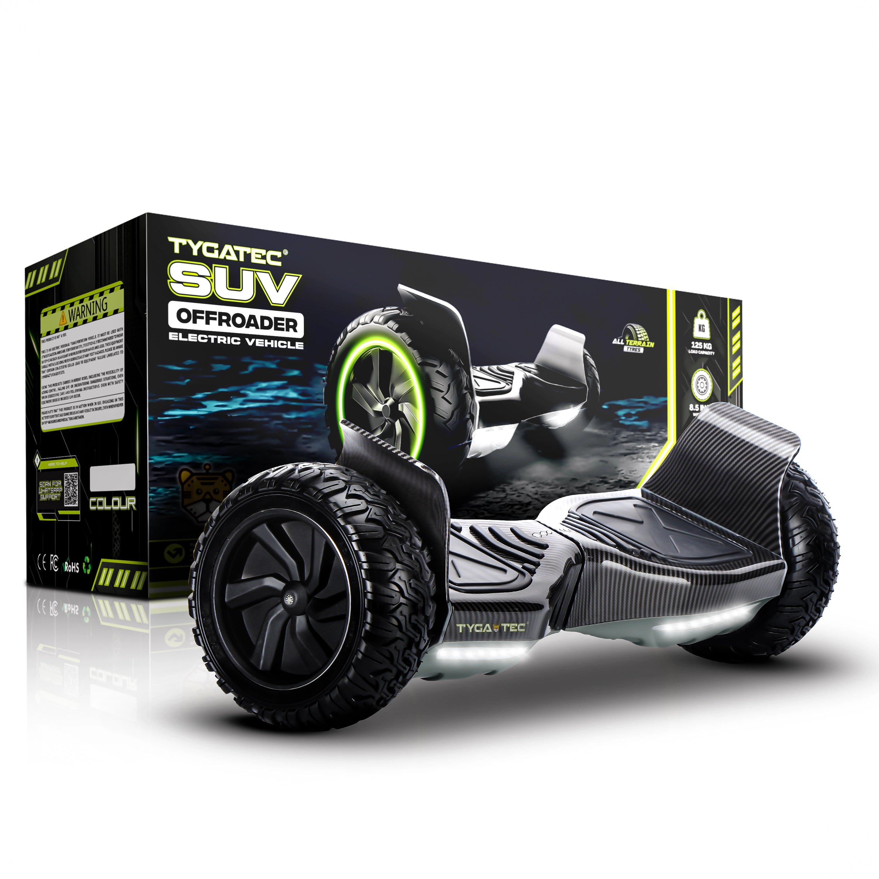 TYGATEC T6 Off-Road SUV Hoverboard (Carbon black)