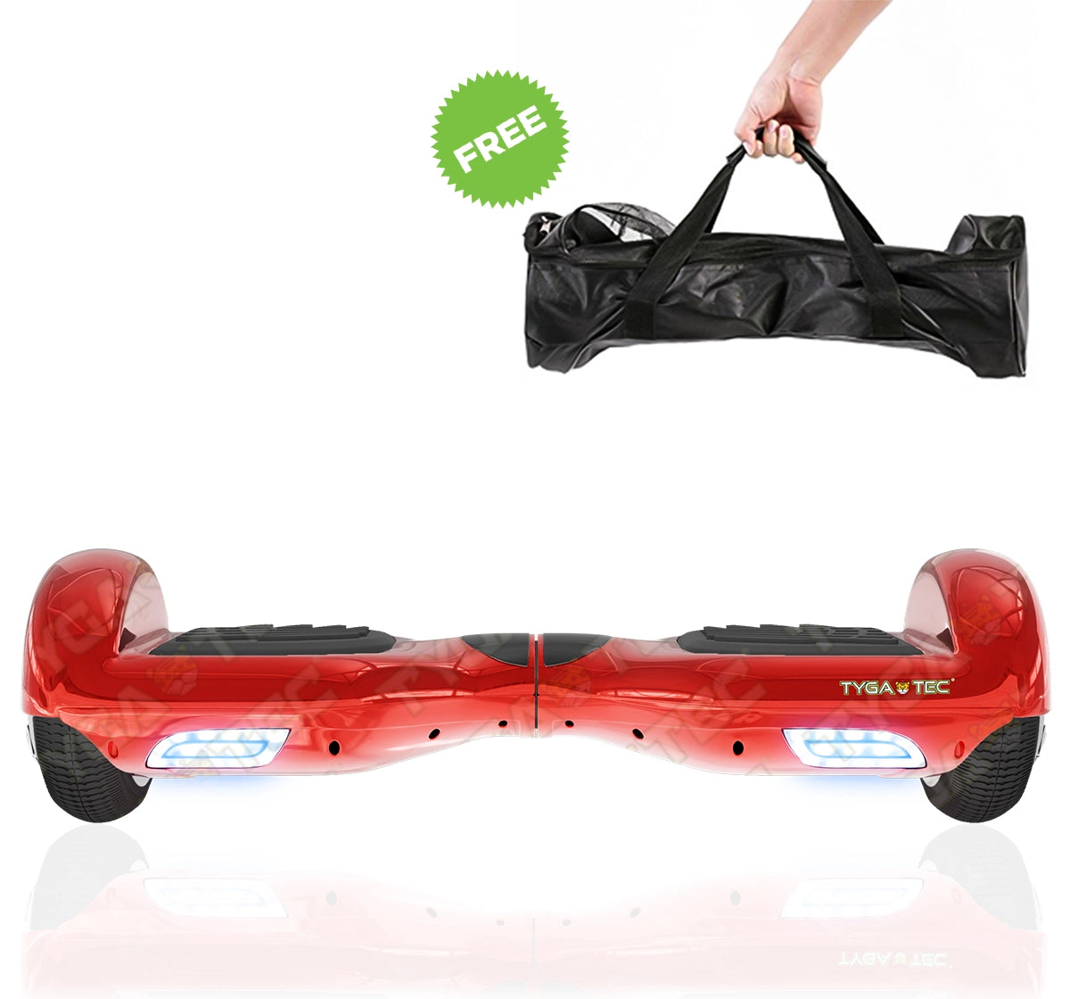 Tygatec T1 ECO - Self Balancing Electric Hoverboard (Red Color)