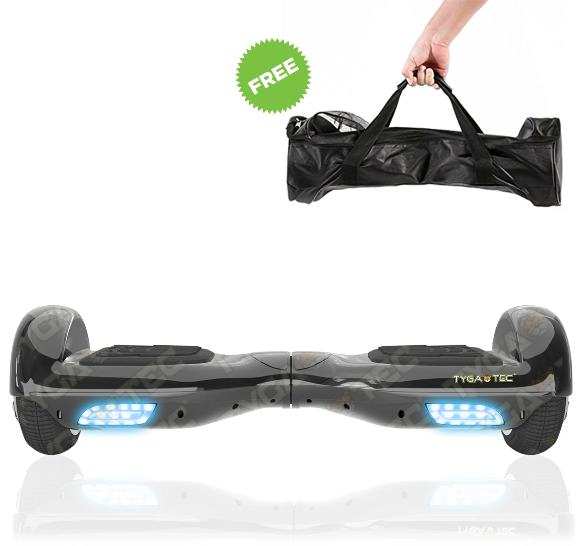 Tygatec T1 ECO - Self Balancing Electric Hoverboard (Black Color)